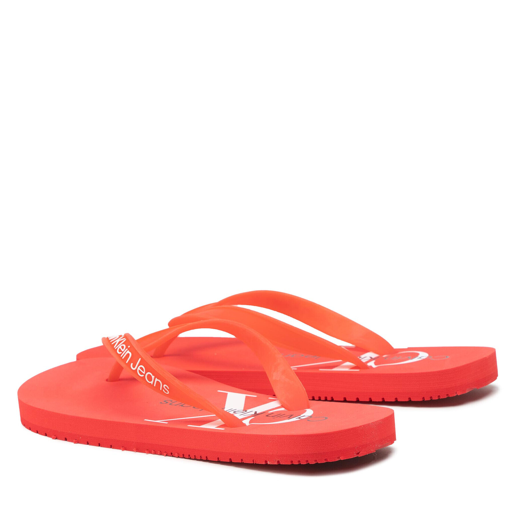 Calvin Klein Jeans Flip flop Beach Sandal Monogram Tpu YW0YW00098 Roșu - Pled.ro