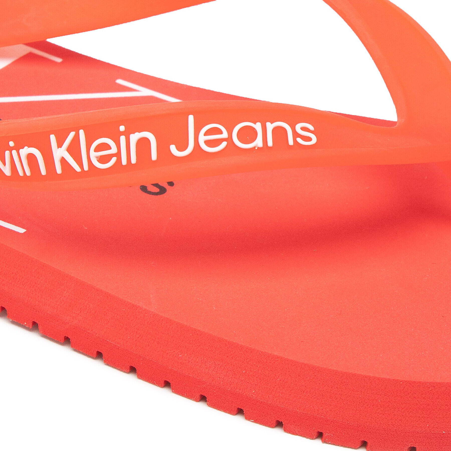 Calvin Klein Jeans Flip flop Beach Sandal Monogram Tpu YW0YW00098 Roșu - Pled.ro