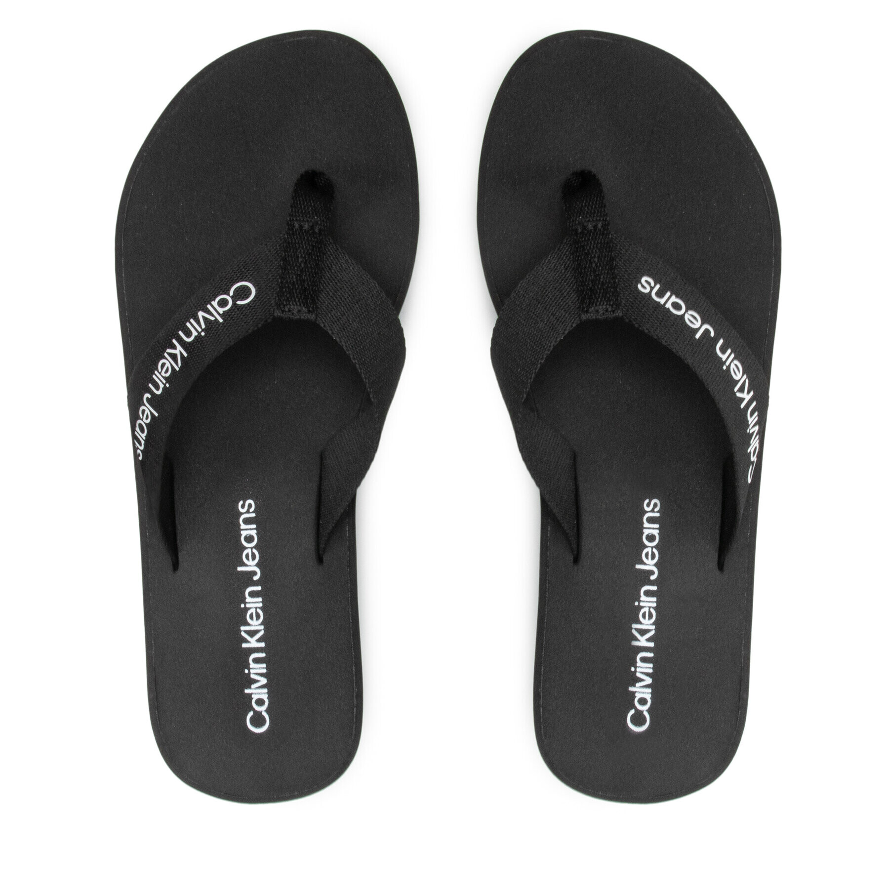 Calvin Klein Jeans Flip flop Beach Sandal Monogram YW0YW0064 Negru - Pled.ro