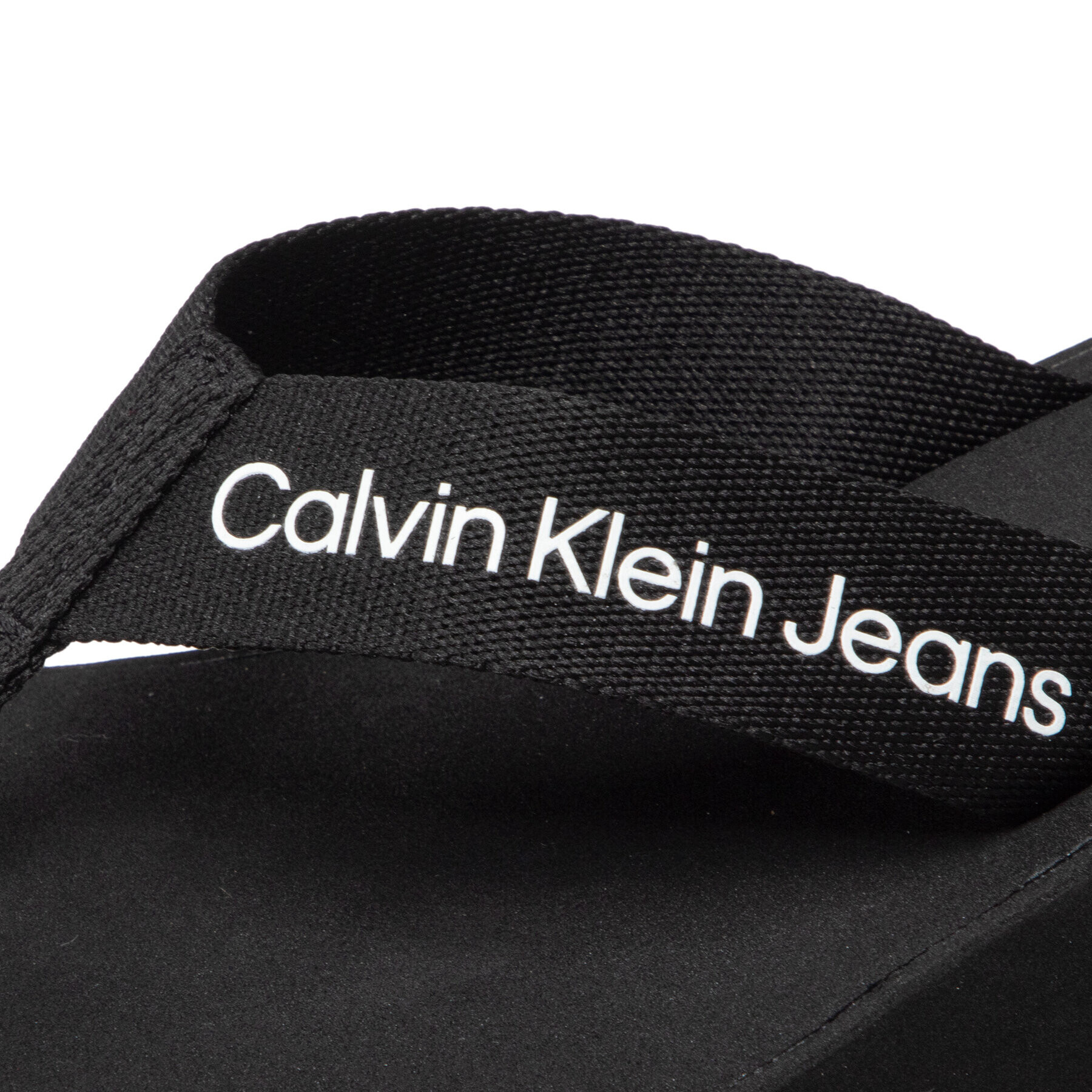 Calvin Klein Jeans Flip flop Beach Sandal Monogram YW0YW0064 Negru - Pled.ro