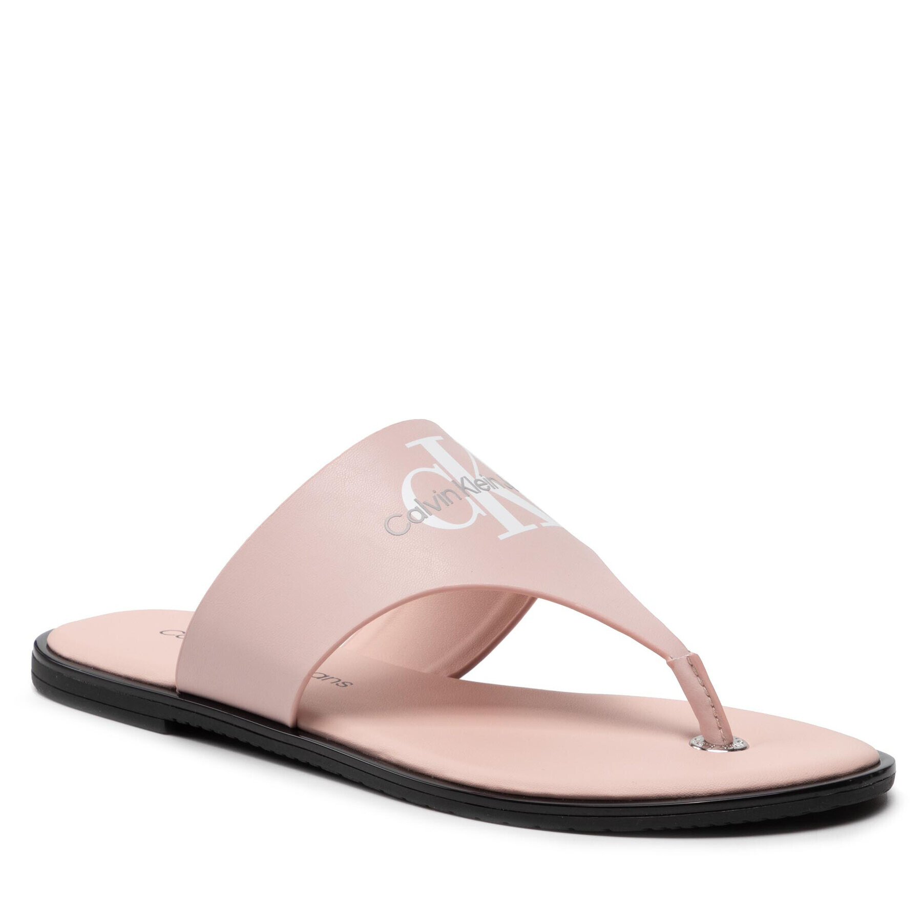 Calvin Klein Jeans Flip flop Flat Sandal Toe Slide Lth YW0YW00538 Roz - Pled.ro