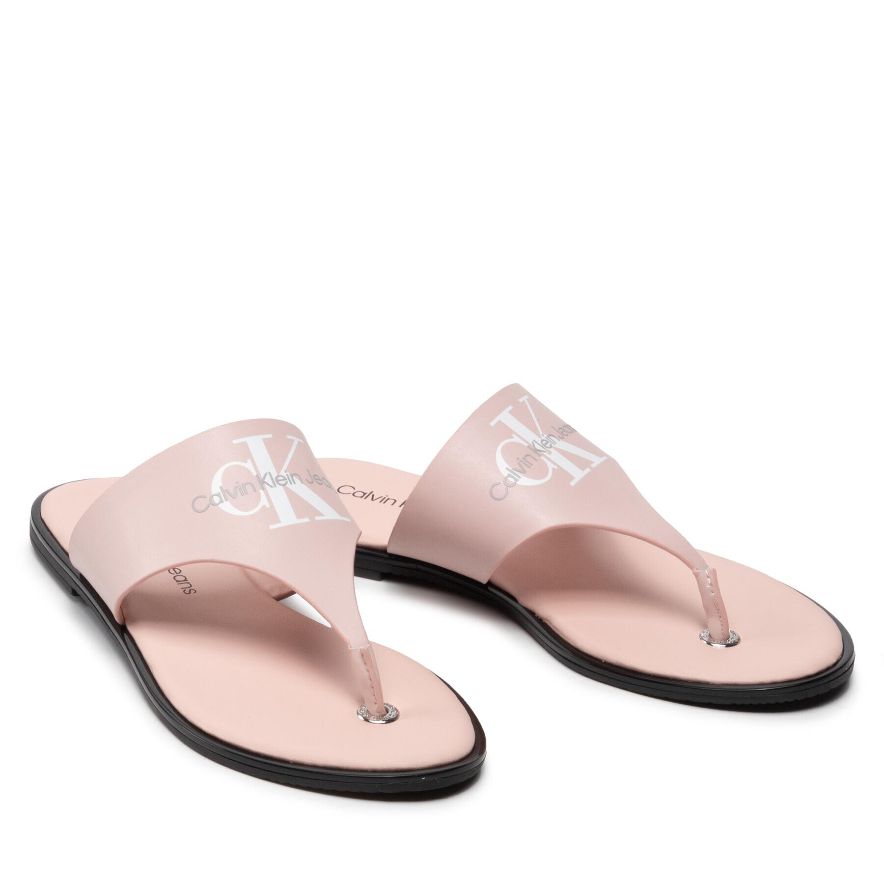 Calvin Klein Jeans Flip flop Flat Sandal Toe Slide Lth YW0YW00538 Roz - Pled.ro