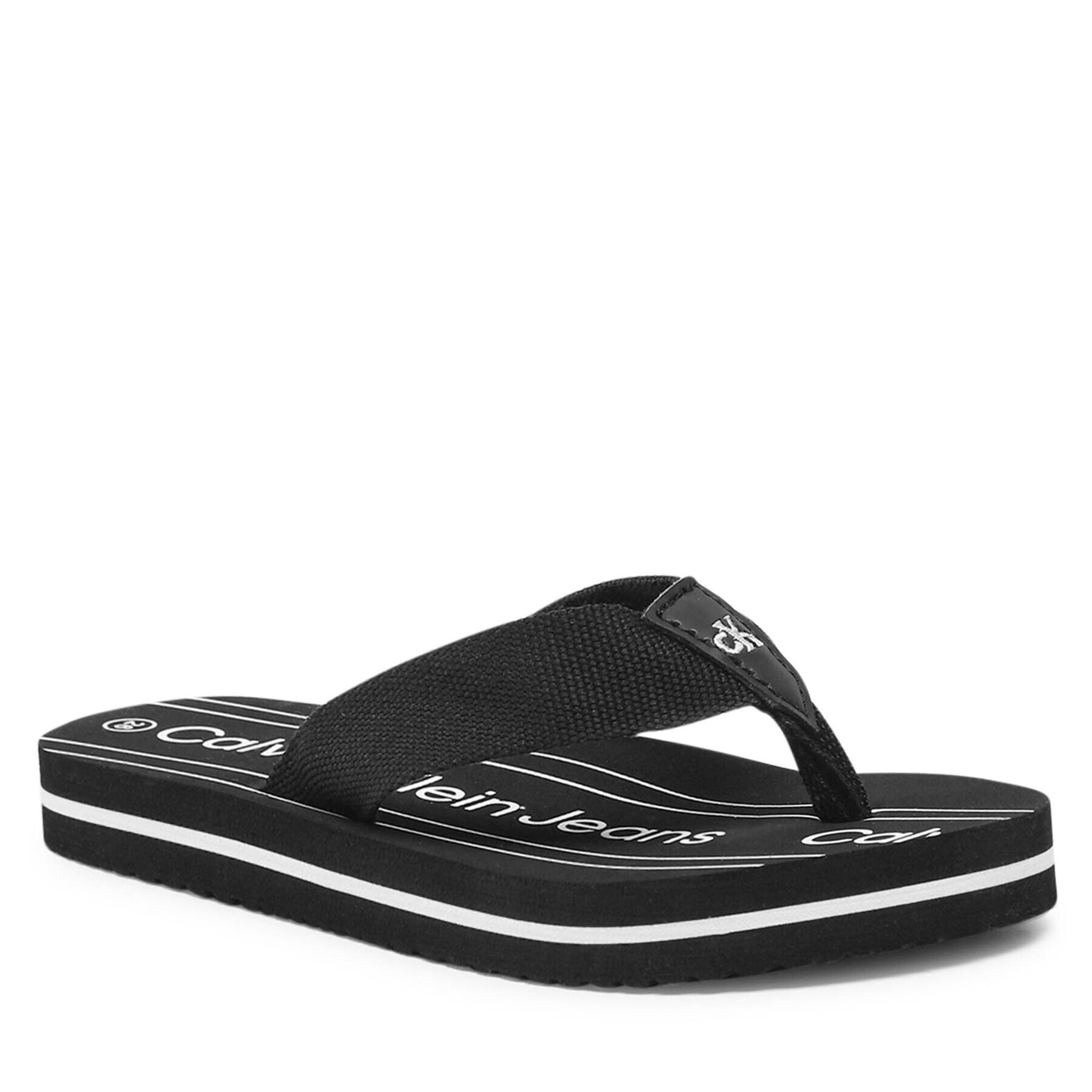 Calvin Klein Jeans Flip flop Logo Flip Flop V3X8-80624-0058 M Negru - Pled.ro