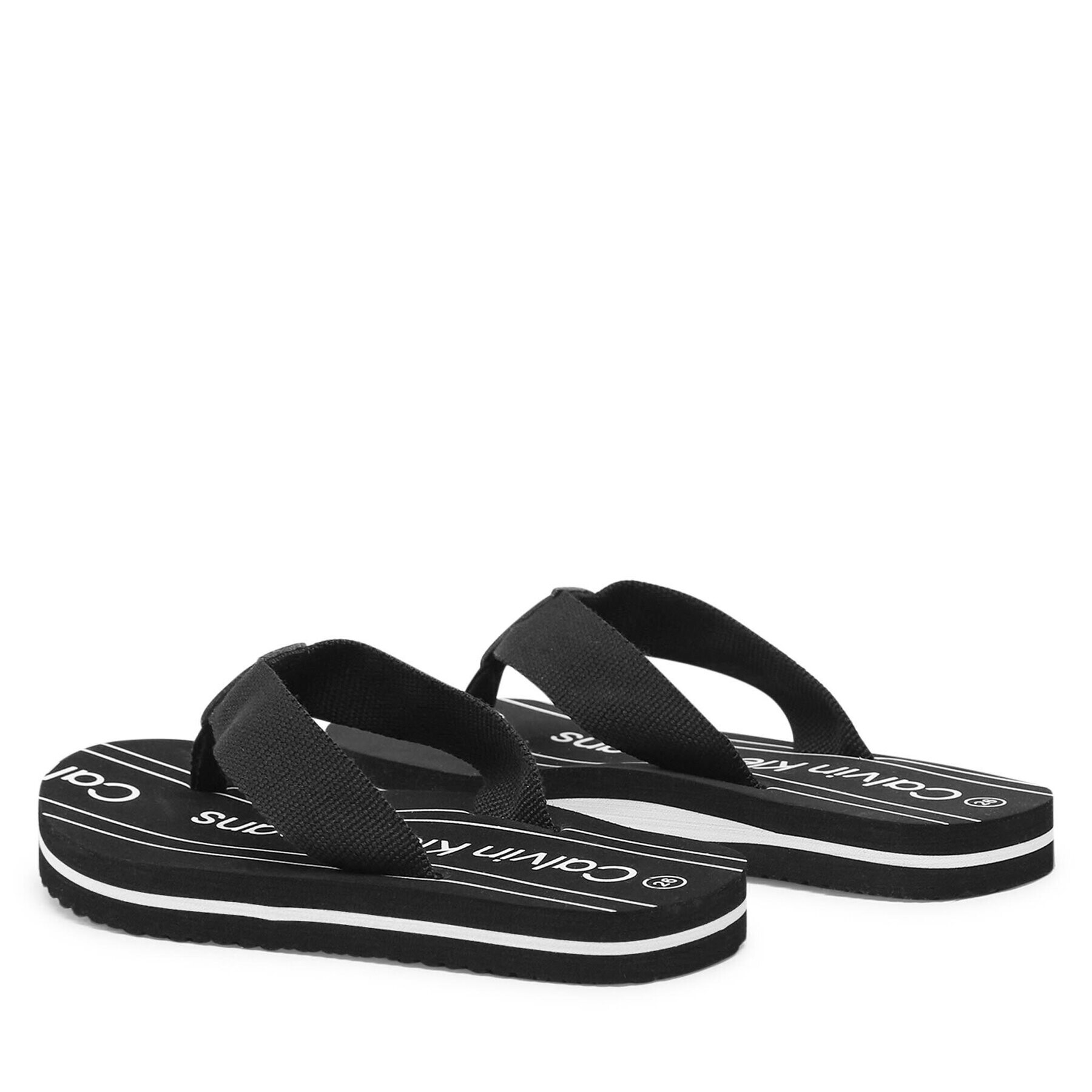 Calvin Klein Jeans Flip flop Logo Flip Flop V3X8-80624-0058 M Negru - Pled.ro