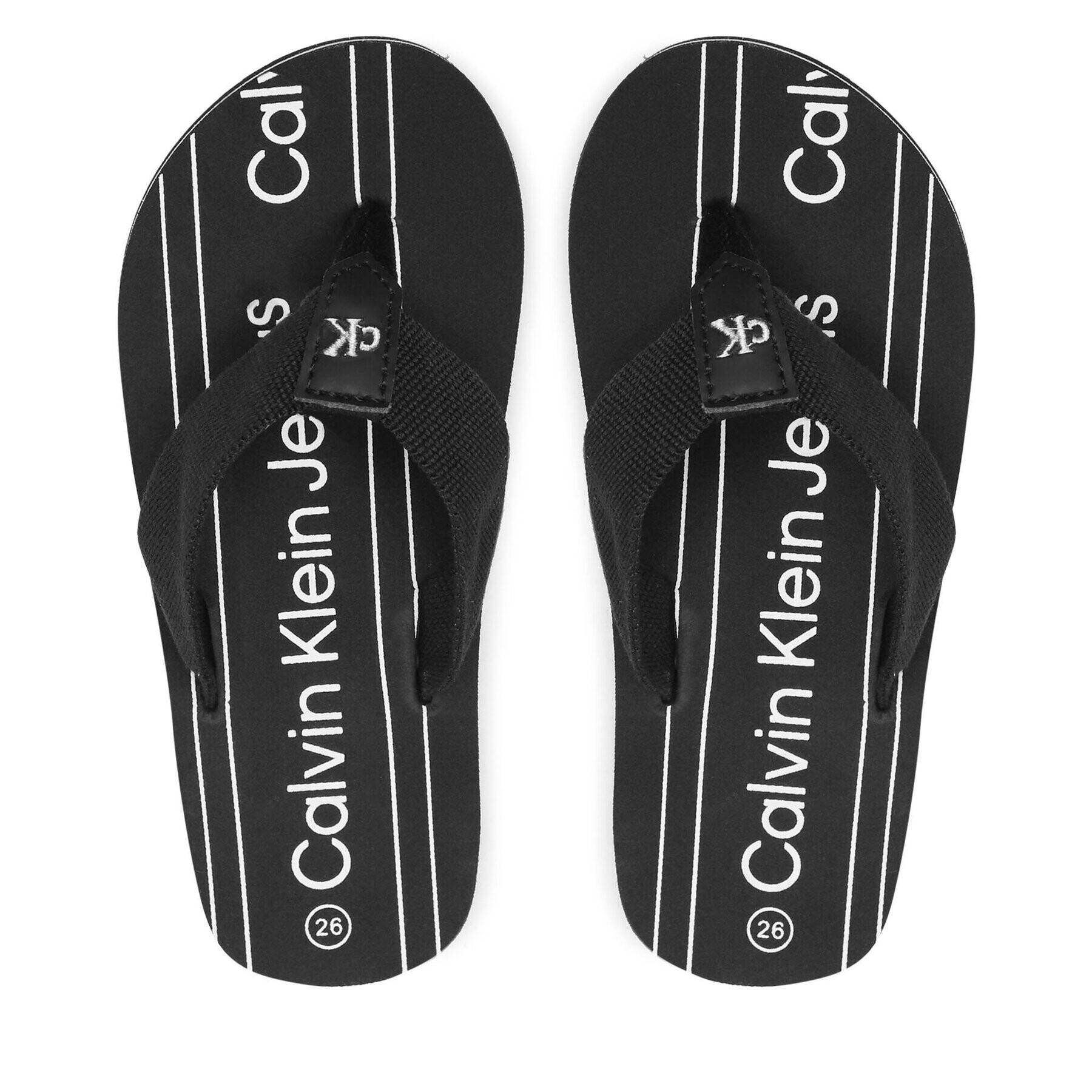 Calvin Klein Jeans Flip flop Logo Flip Flop V3X8-80624-0058 M Negru - Pled.ro