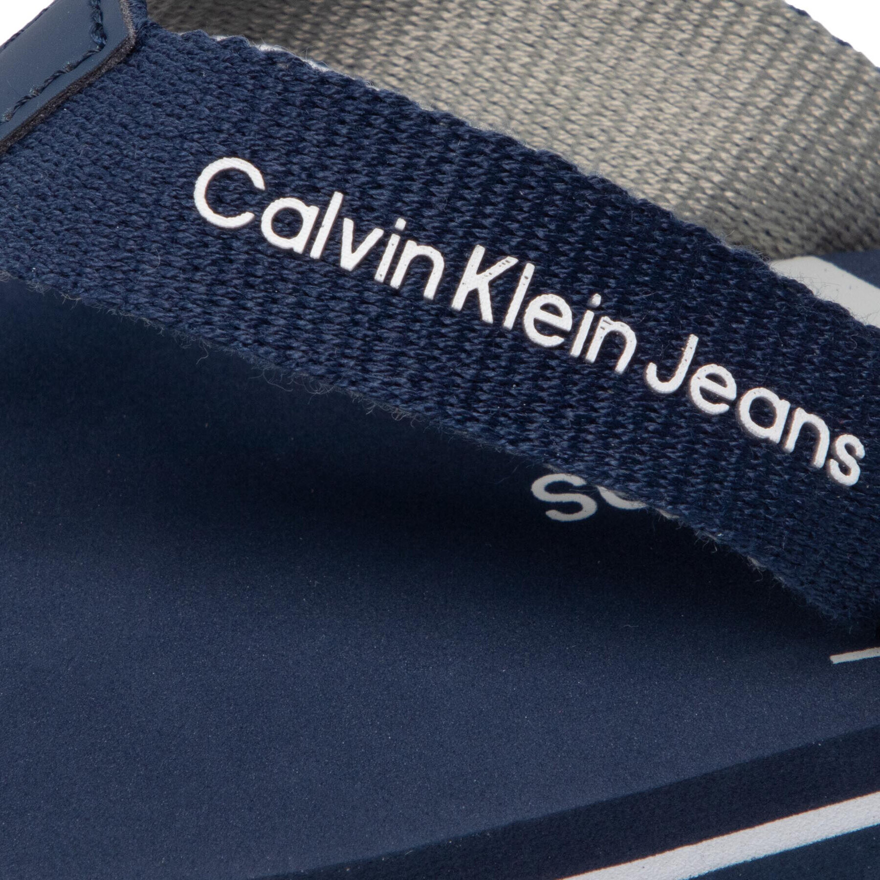 Calvin Klein Jeans Flip flop Logo Print Flip Flop V3B8-80155-0058 M Bleumarin - Pled.ro