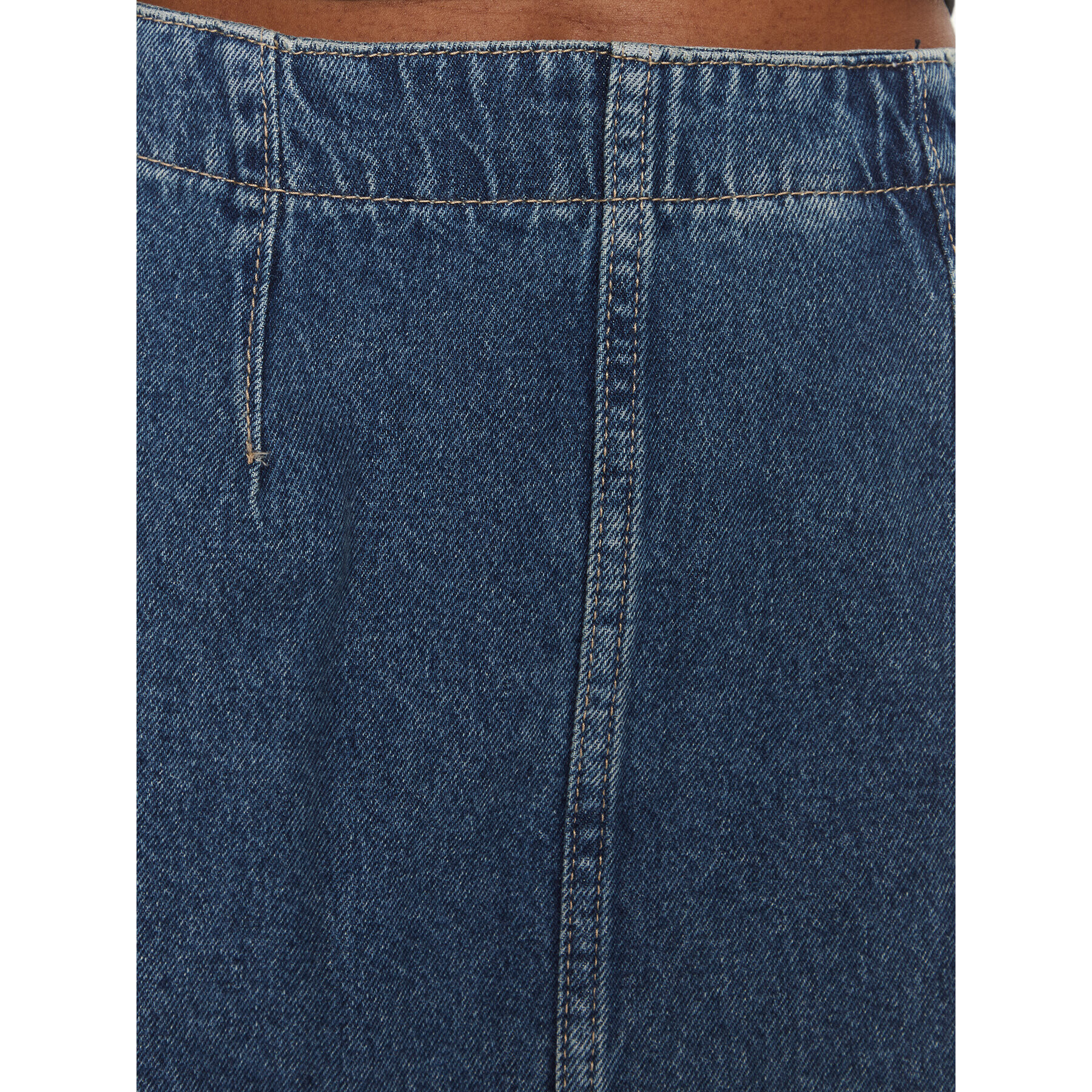 Calvin Klein Jeans Fustă de blugi Darted J20J222482 Albastru Regular Fit - Pled.ro