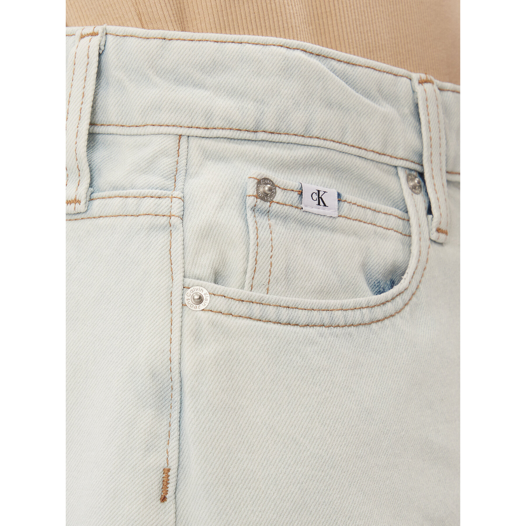 Calvin Klein Jeans Fustă de blugi J20J222489 Albastru Regular Fit - Pled.ro