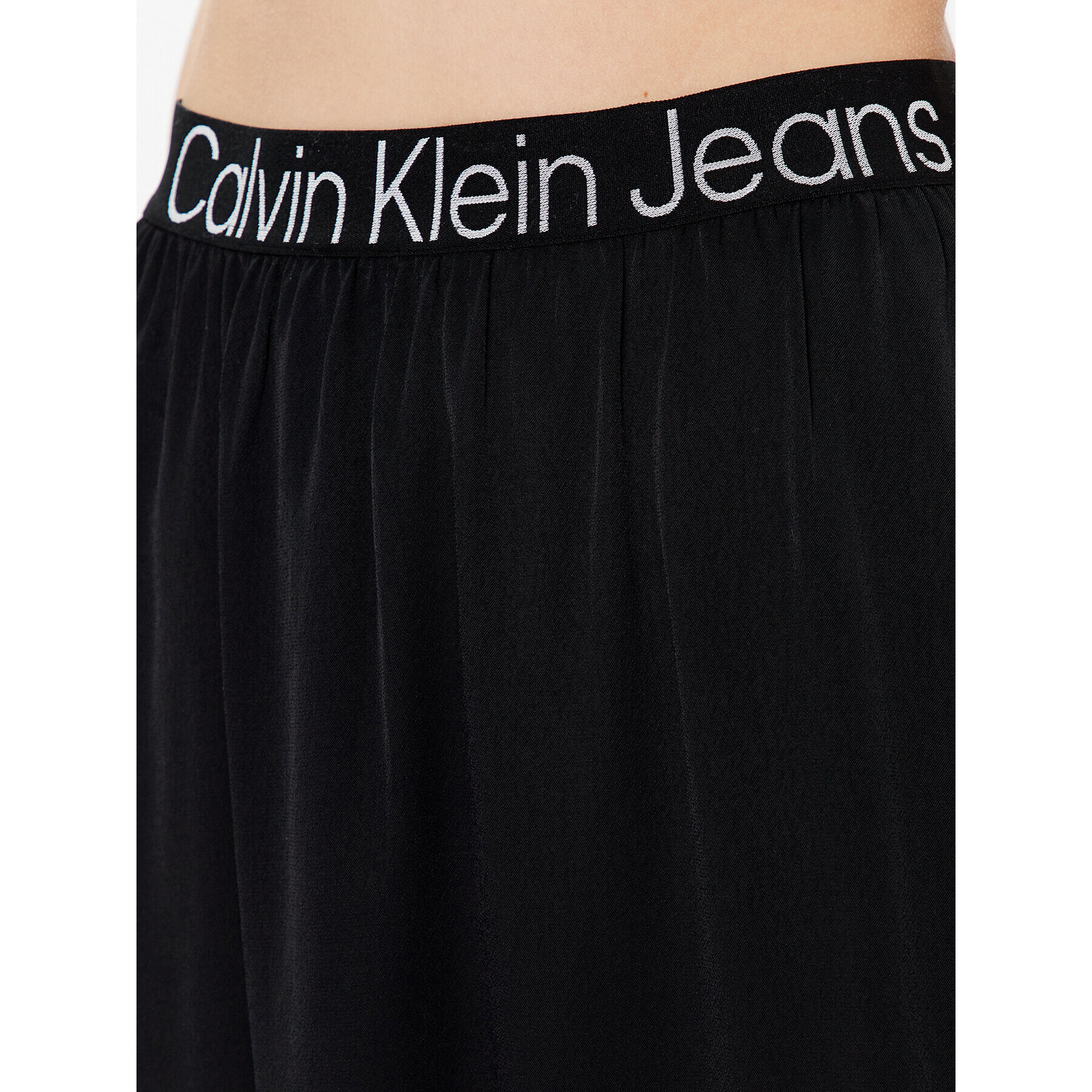 Calvin Klein Jeans Fustă trapez J20J221512 Negru Regular Fit - Pled.ro