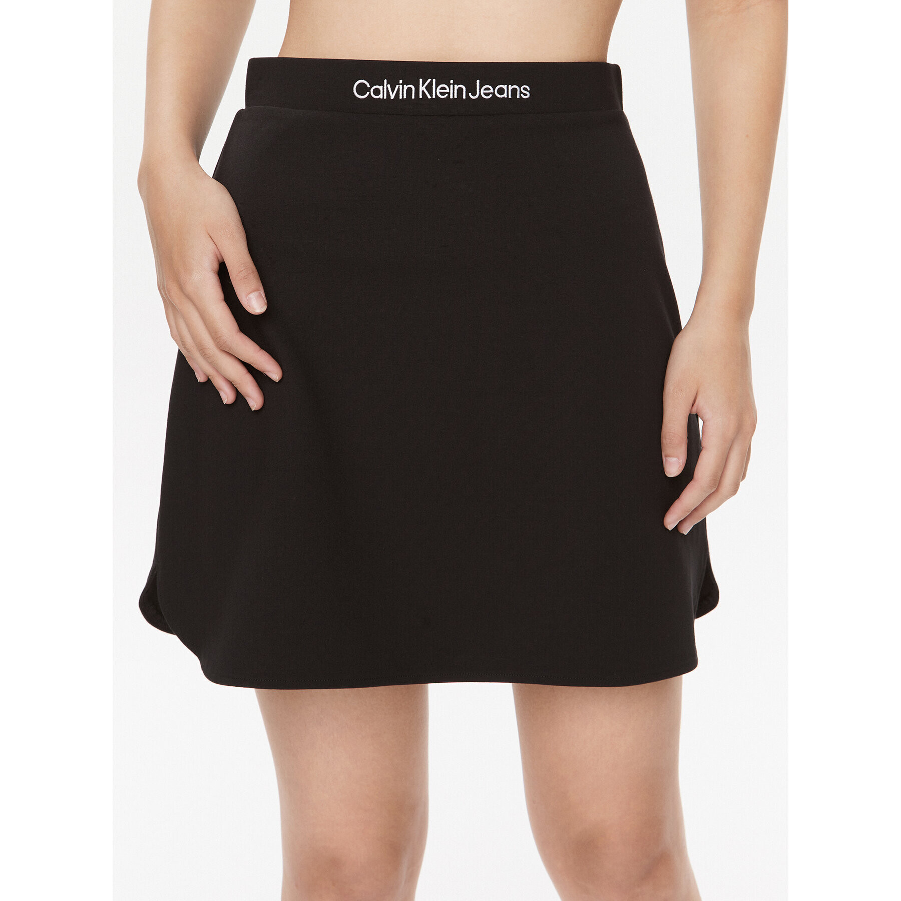 Calvin Klein Jeans Fustă trapez Milano J20J222004 Negru Regular Fit - Pled.ro