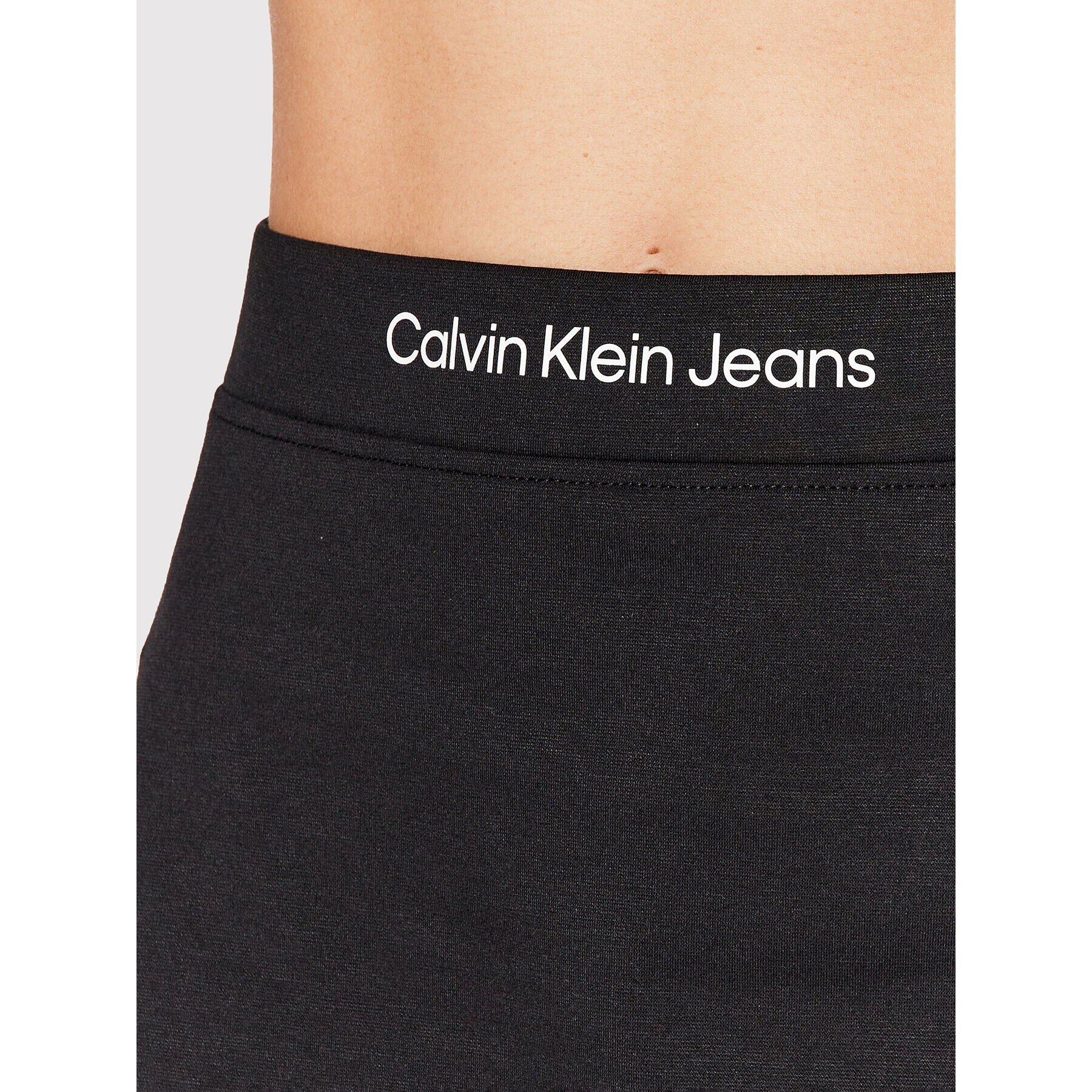 Calvin Klein Jeans Fustă trapez J20J218951 Negru Regular Fit - Pled.ro