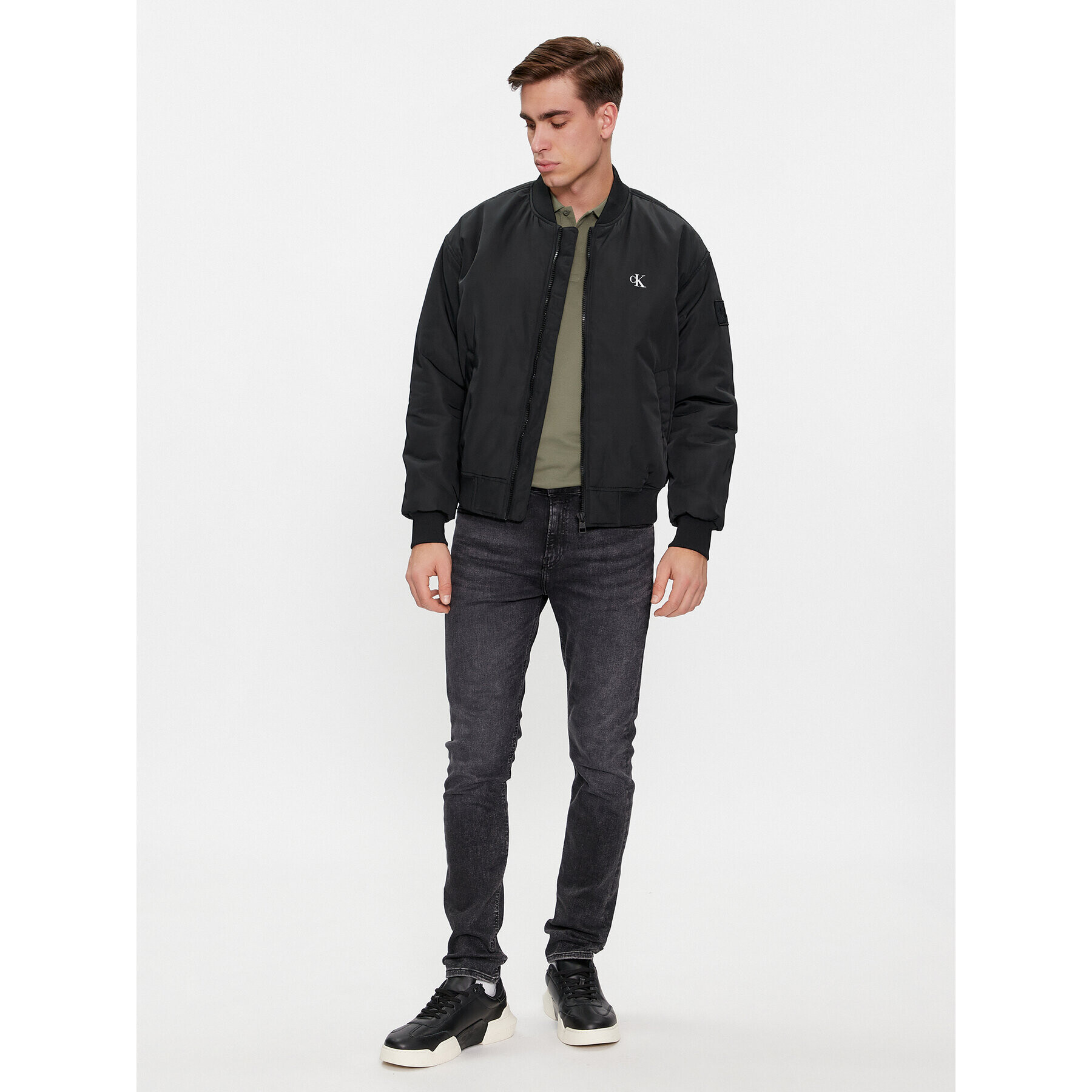 Calvin Klein Jeans Geacă bomber Bomber Jacket J30J324657 Negru Regular Fit - Pled.ro