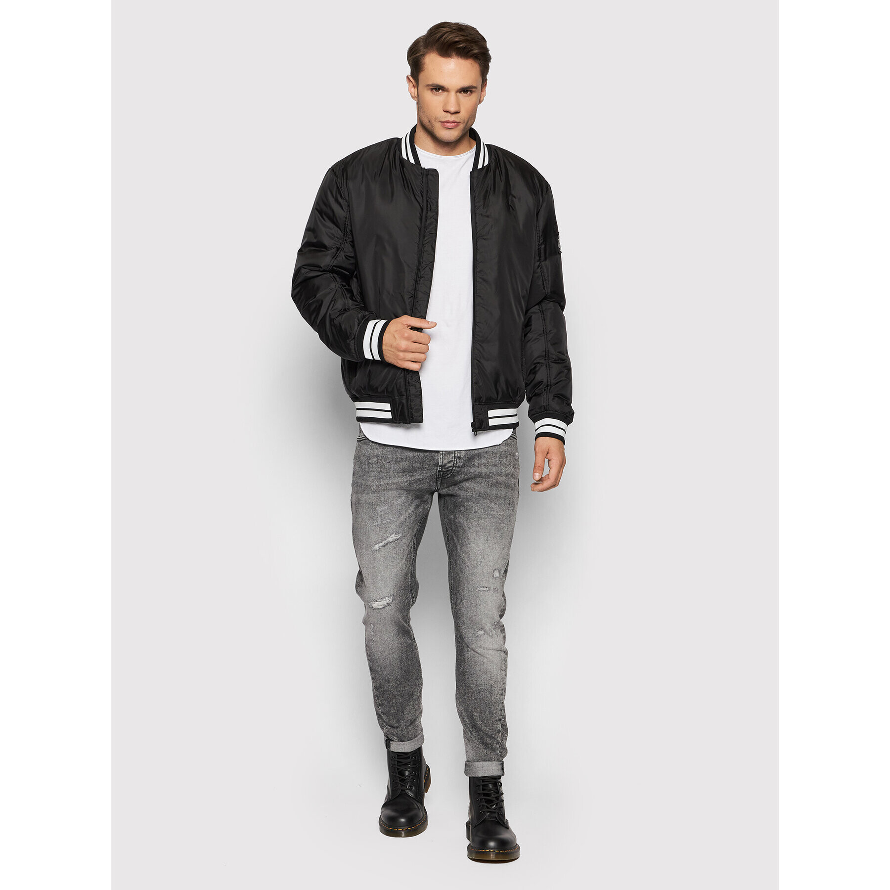 Calvin Klein Jeans Geacă bomber J30J318687 Negru Relaxed Fit - Pled.ro