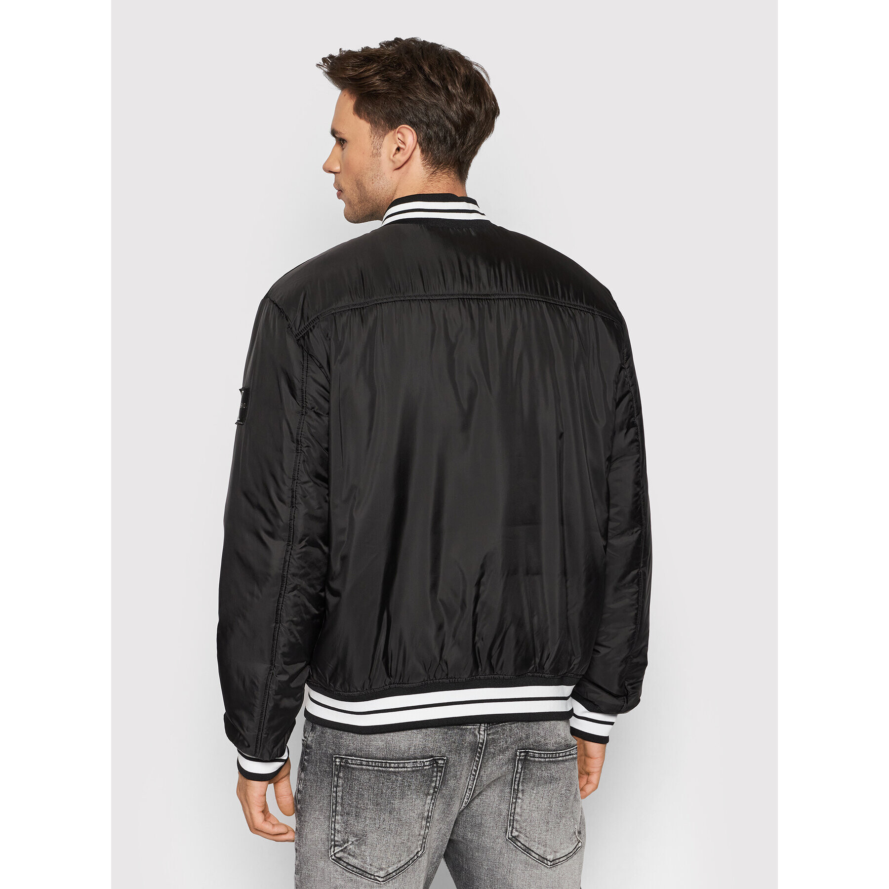 Calvin Klein Jeans Geacă bomber J30J318687 Negru Relaxed Fit - Pled.ro