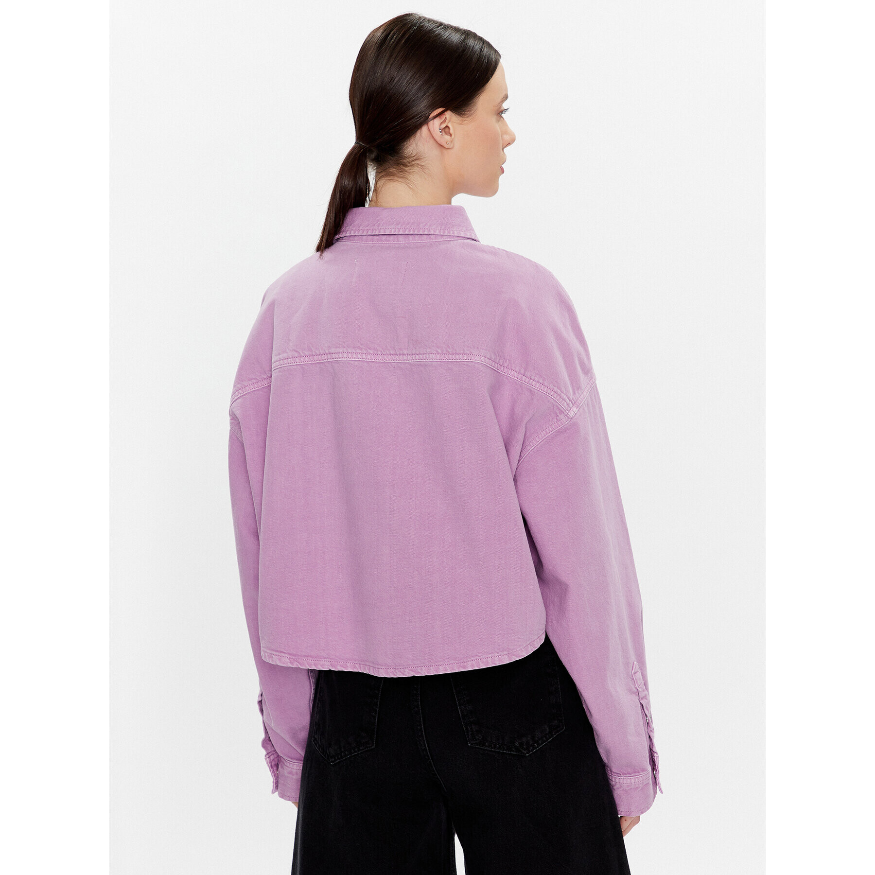 Calvin Klein Jeans Geacă de blugi J20J220227 Violet Oversize - Pled.ro