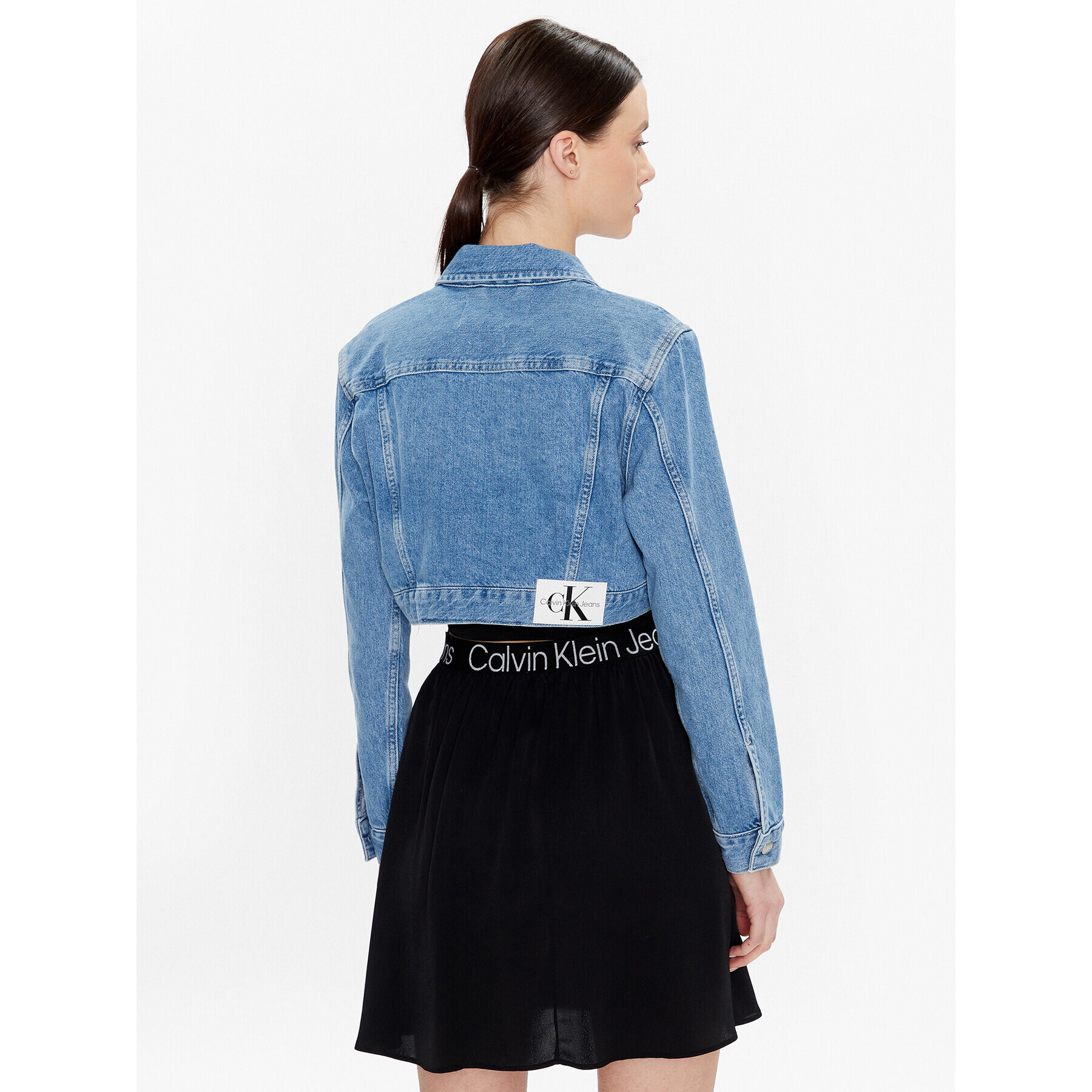 Calvin Klein Jeans Geacă de blugi J20J220658 Albastru Regular Fit - Pled.ro