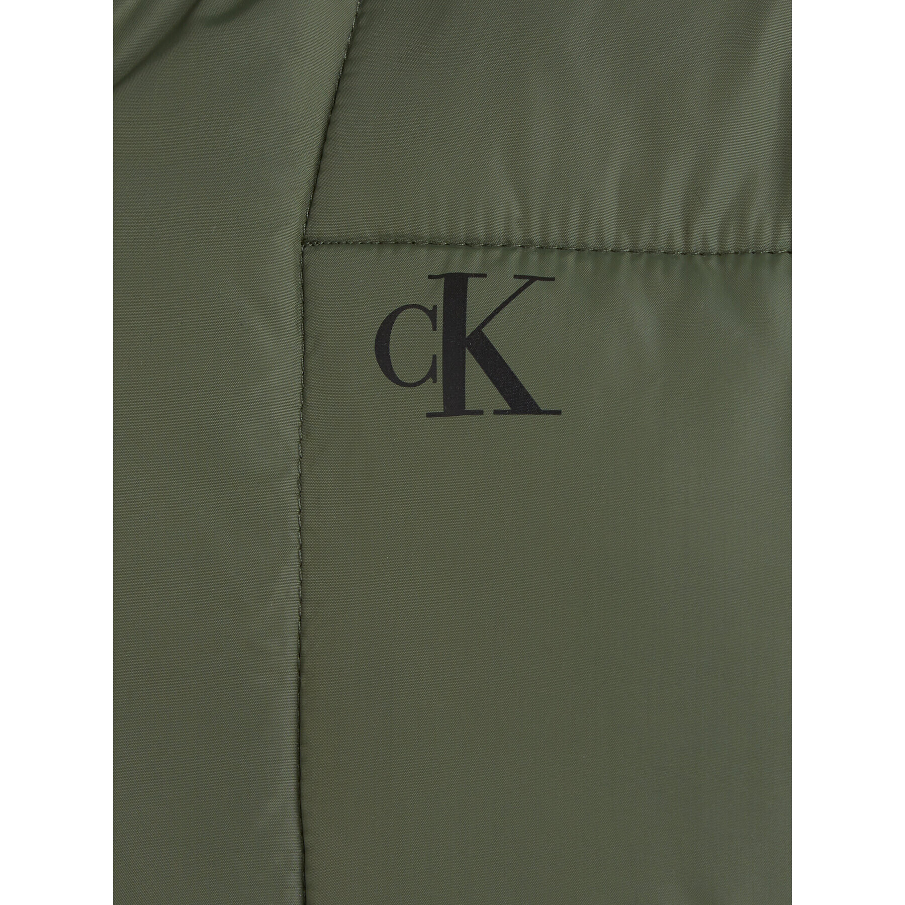 Calvin Klein Jeans Geacă din puf Essential IB0IB01277 Verde Regular Fit - Pled.ro