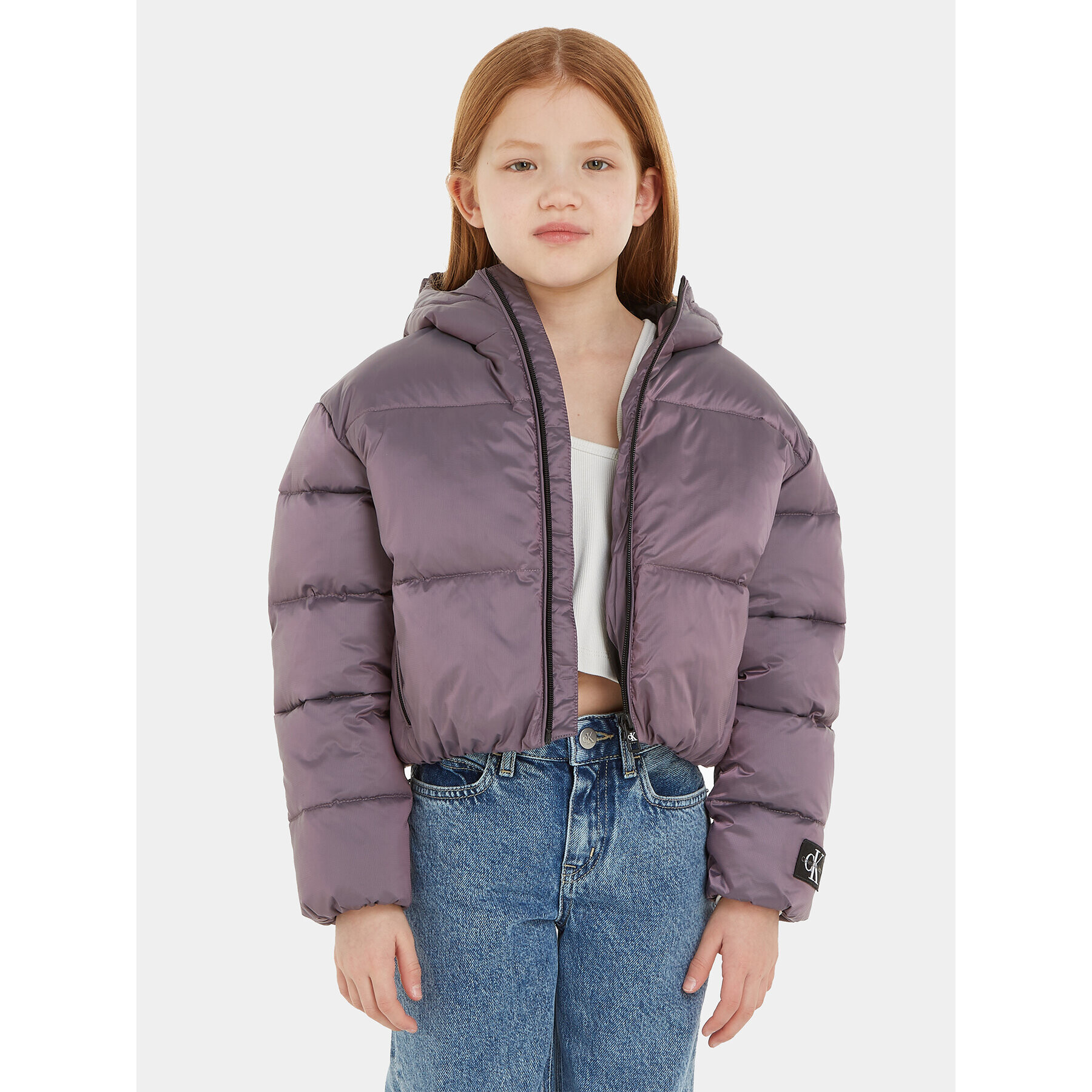 Calvin Klein Jeans Geacă din puf Hyper Two Tone IG0IG02246 Violet Relaxed Fit - Pled.ro