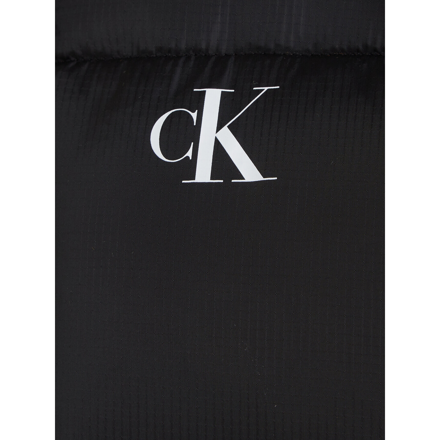 Calvin Klein Jeans Geacă din puf Logo Tape IB0IB01823 Negru Regular Fit - Pled.ro