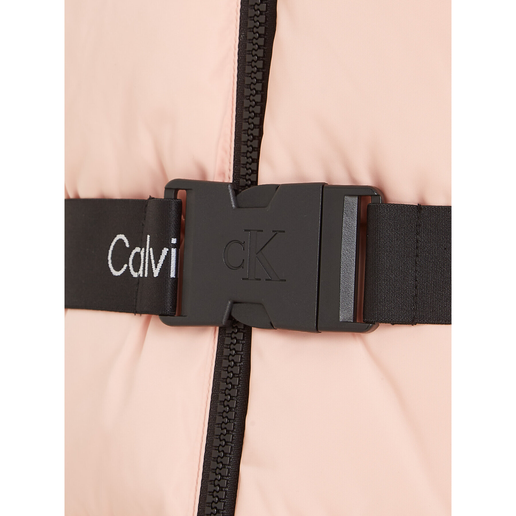 Calvin Klein Jeans Geacă din puf Logo Tape IG0IG02057 Roz Regular Fit - Pled.ro