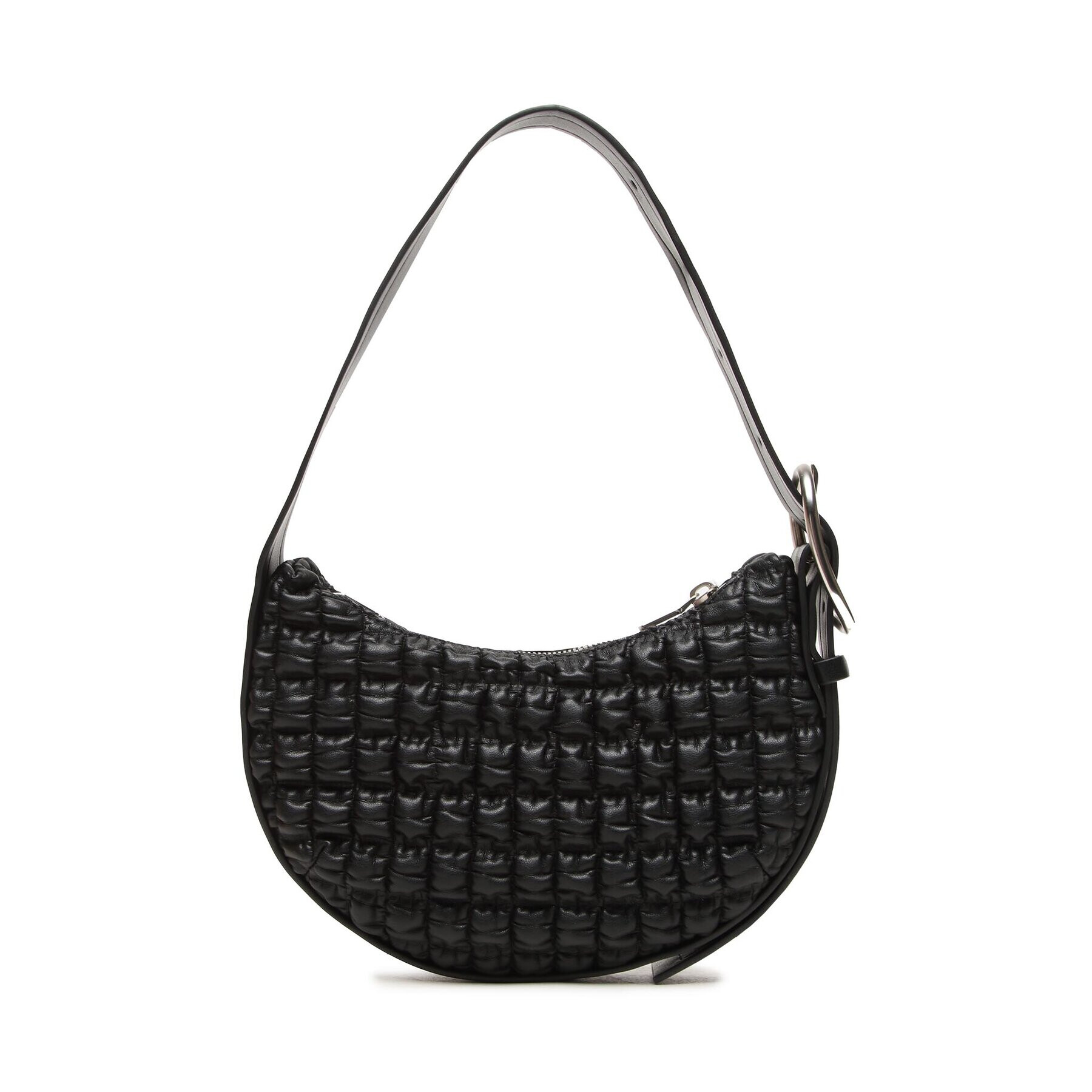 Calvin Klein Jeans Geantă Crescent Buckle Sholuder Bag K60K611037 Negru - Pled.ro