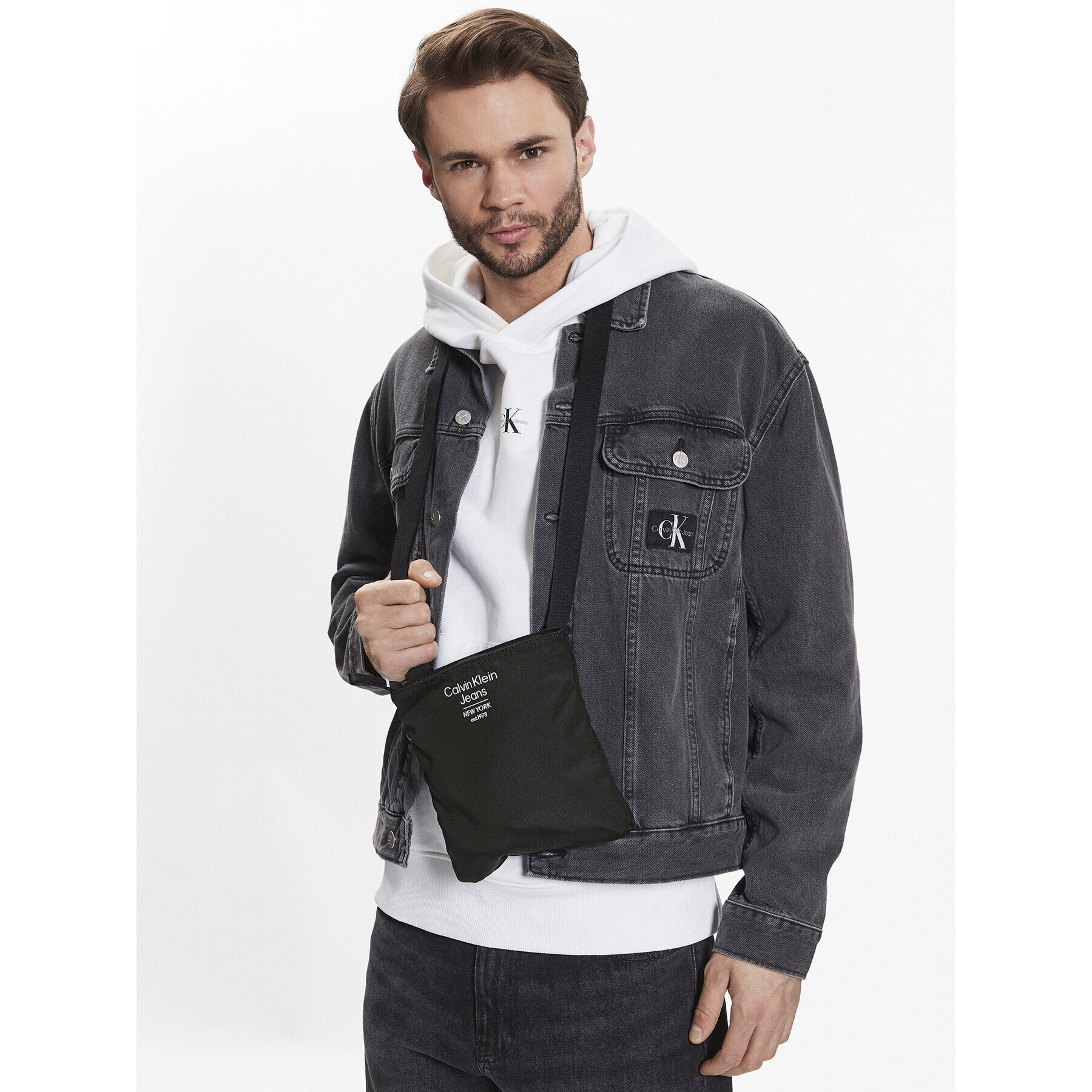 Calvin Klein Jeans Geantă crossover Sport Essentials Flatpack 18 Est K50K510102 Negru - Pled.ro