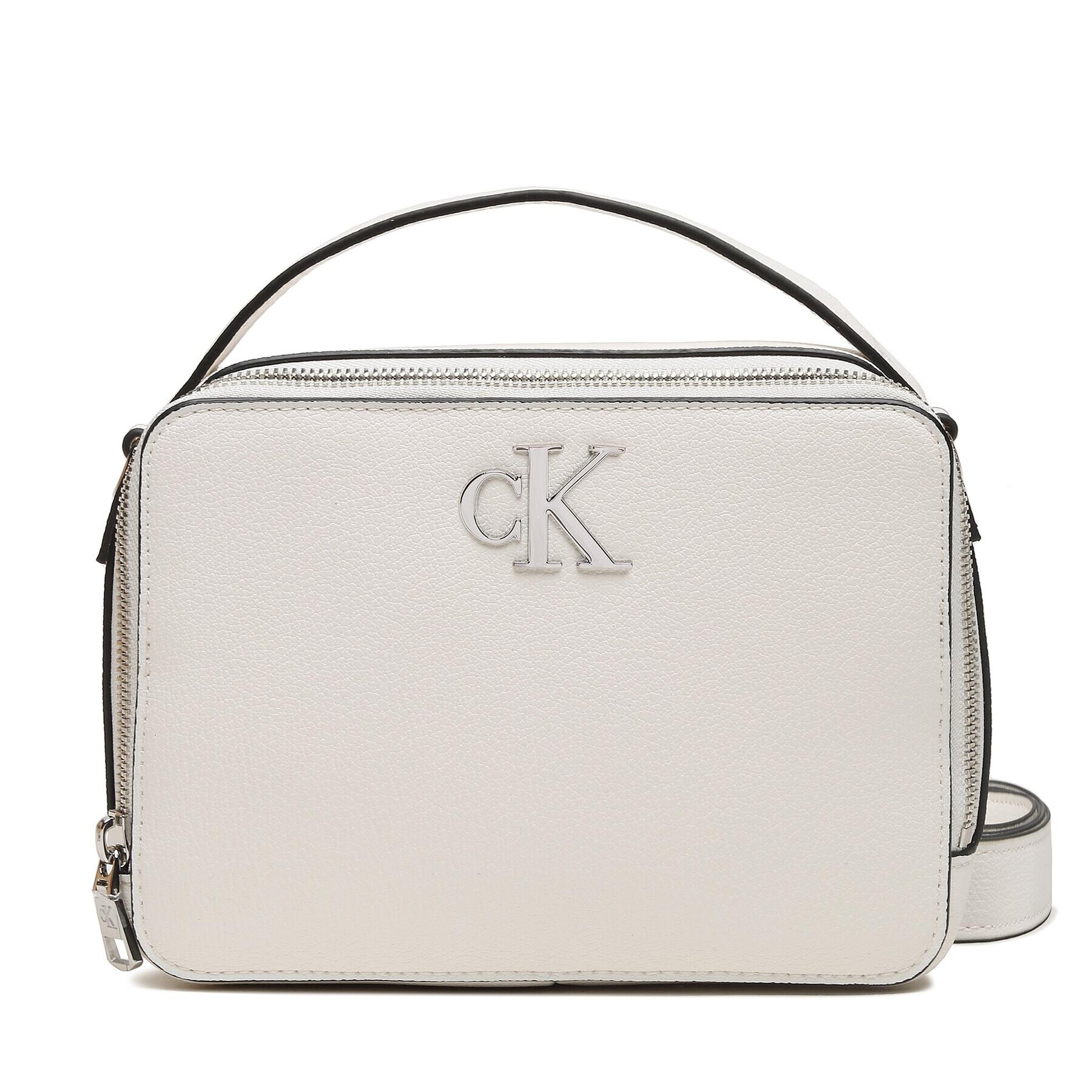 Calvin Klein Jeans Geantă Minimal Monogram Camera 18 K60K610683 Alb - Pled.ro