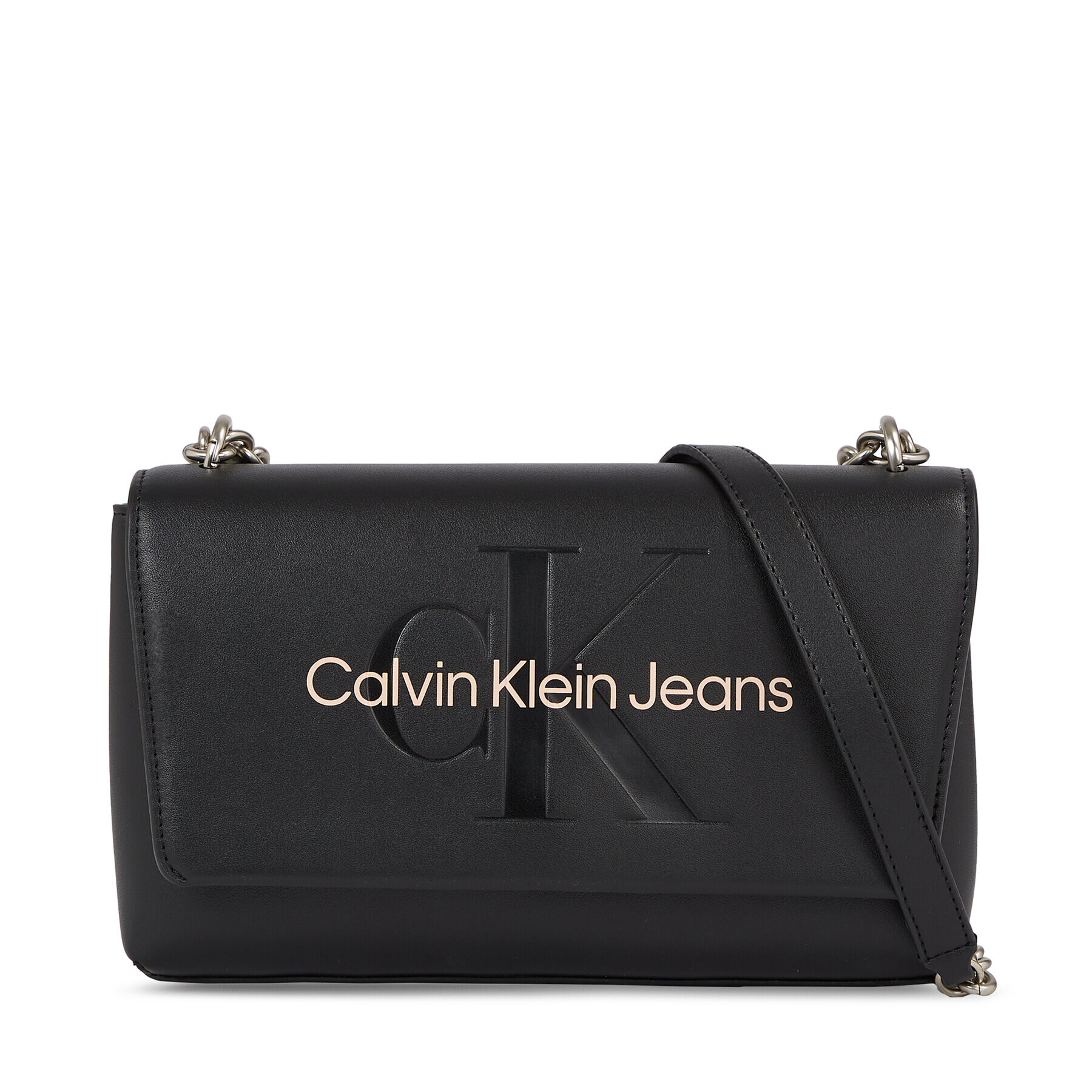 Calvin Klein Jeans Geantă Sculpted Ew Flap Conv25 Mono K60K607198 Negru - Pled.ro