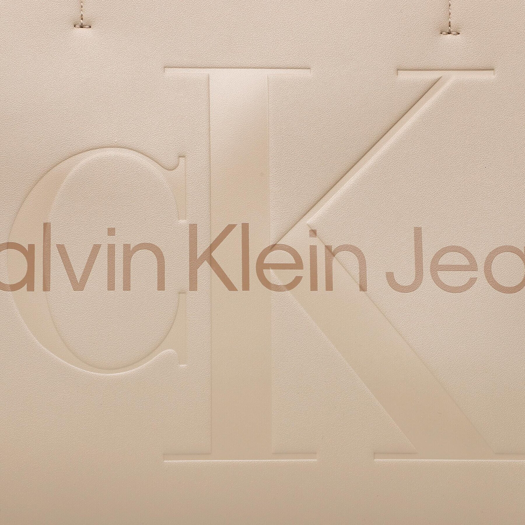 Calvin Klein Jeans Geantă Sculpted Shopper29 Mono K60K610276 Bej - Pled.ro