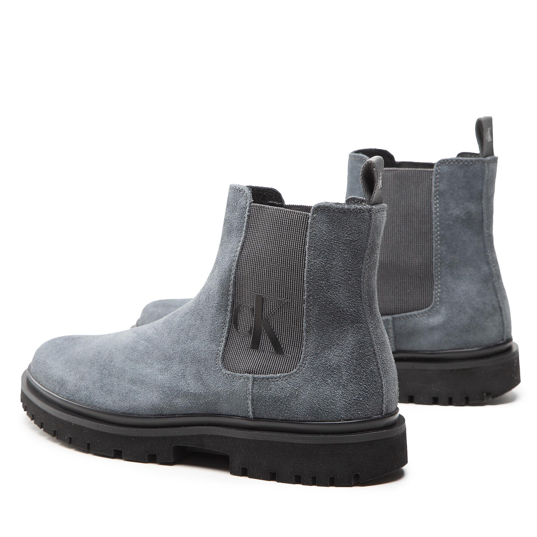 Calvin Klein Jeans Ghete Jodhpur Lug Mid Chelsea Boot YM0YM00271 Gri - Pled.ro