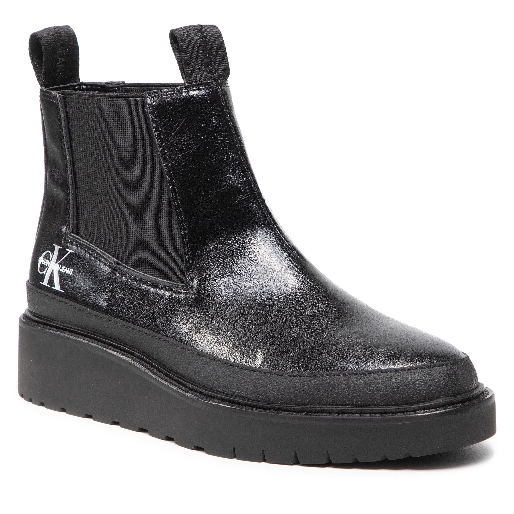 Calvin Klein Jeans Ghete Jodhpur Plus Mid Chelsea YW0YW00428 Negru - Pled.ro