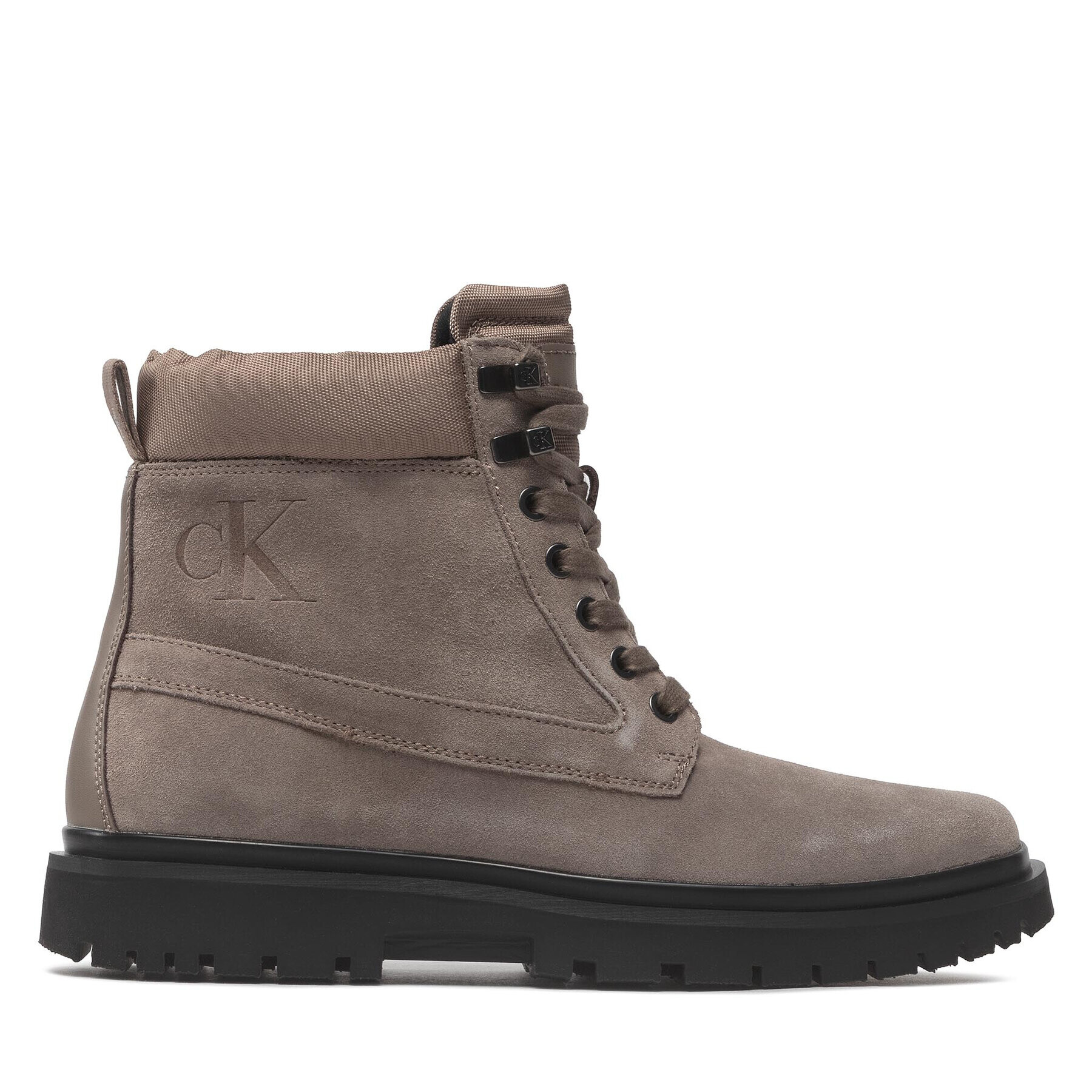 Calvin Klein Jeans Ghete Lug Mid Laceup Boot Hike YM0YM00270 Bej - Pled.ro