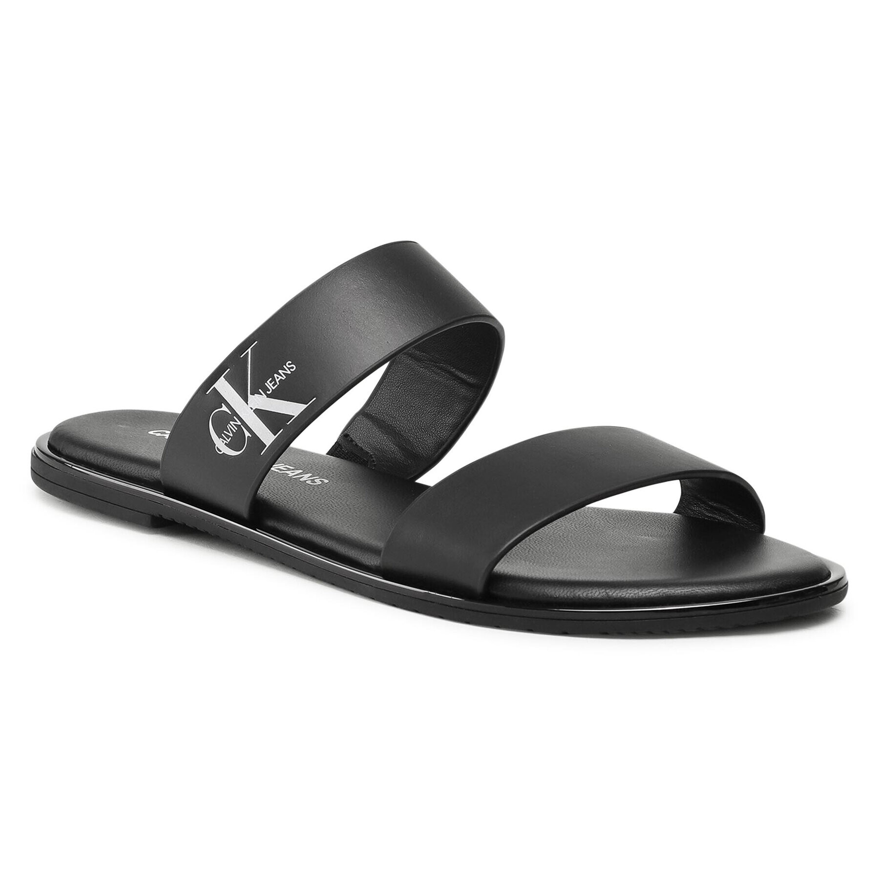 Calvin Klein Jeans Șlapi Flat YW0YW00026 Negru - Pled.ro