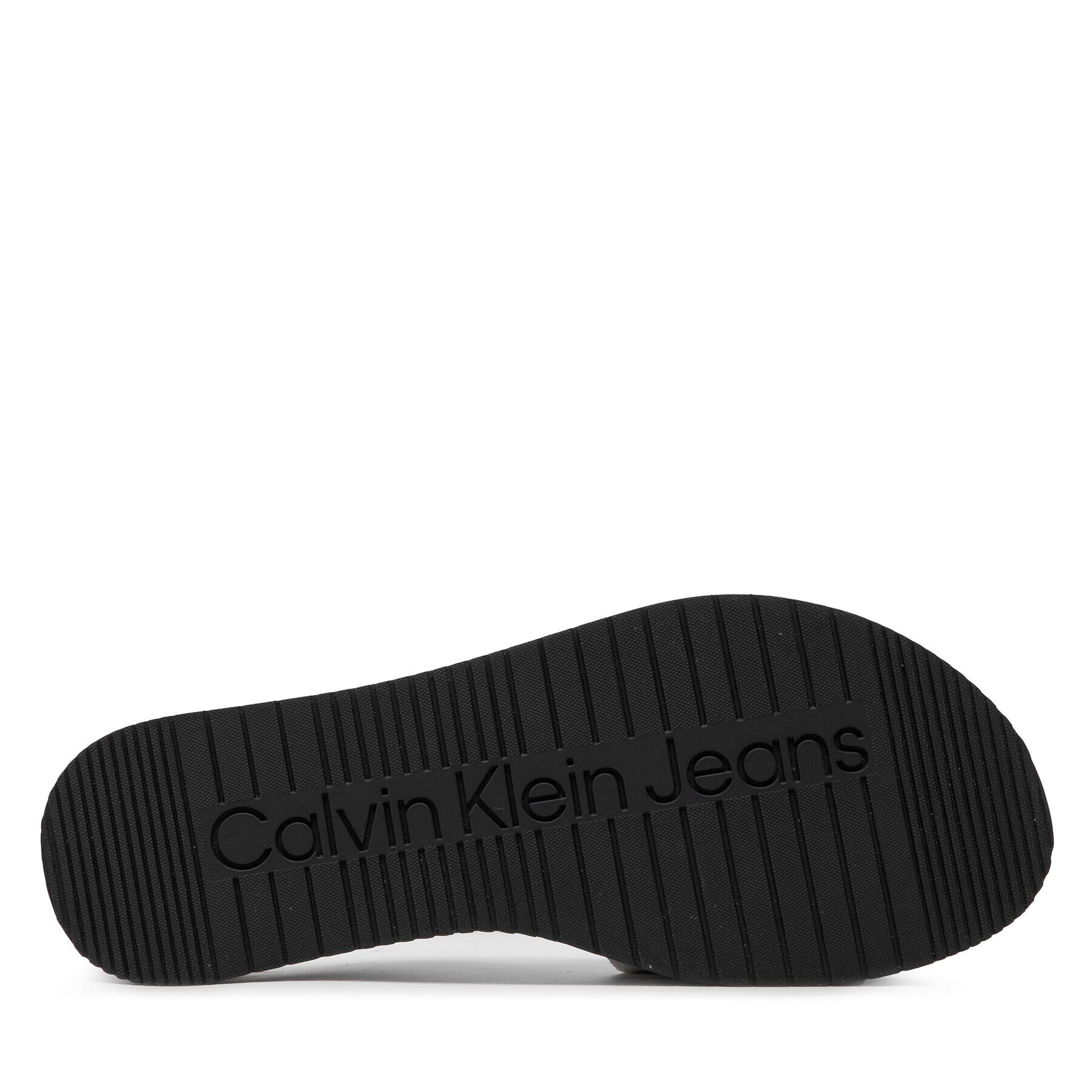 Calvin Klein Jeans Șlapi Flatform Sandal Slide YW0YW00563 Bej - Pled.ro