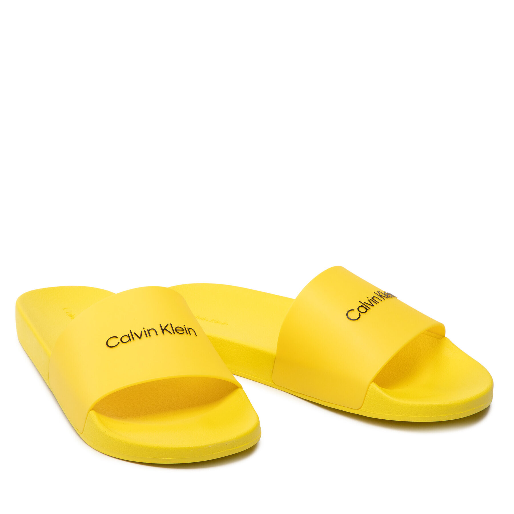 Calvin Klein Jeans Șlapi Pool Slide HM0HM00455 Galben - Pled.ro