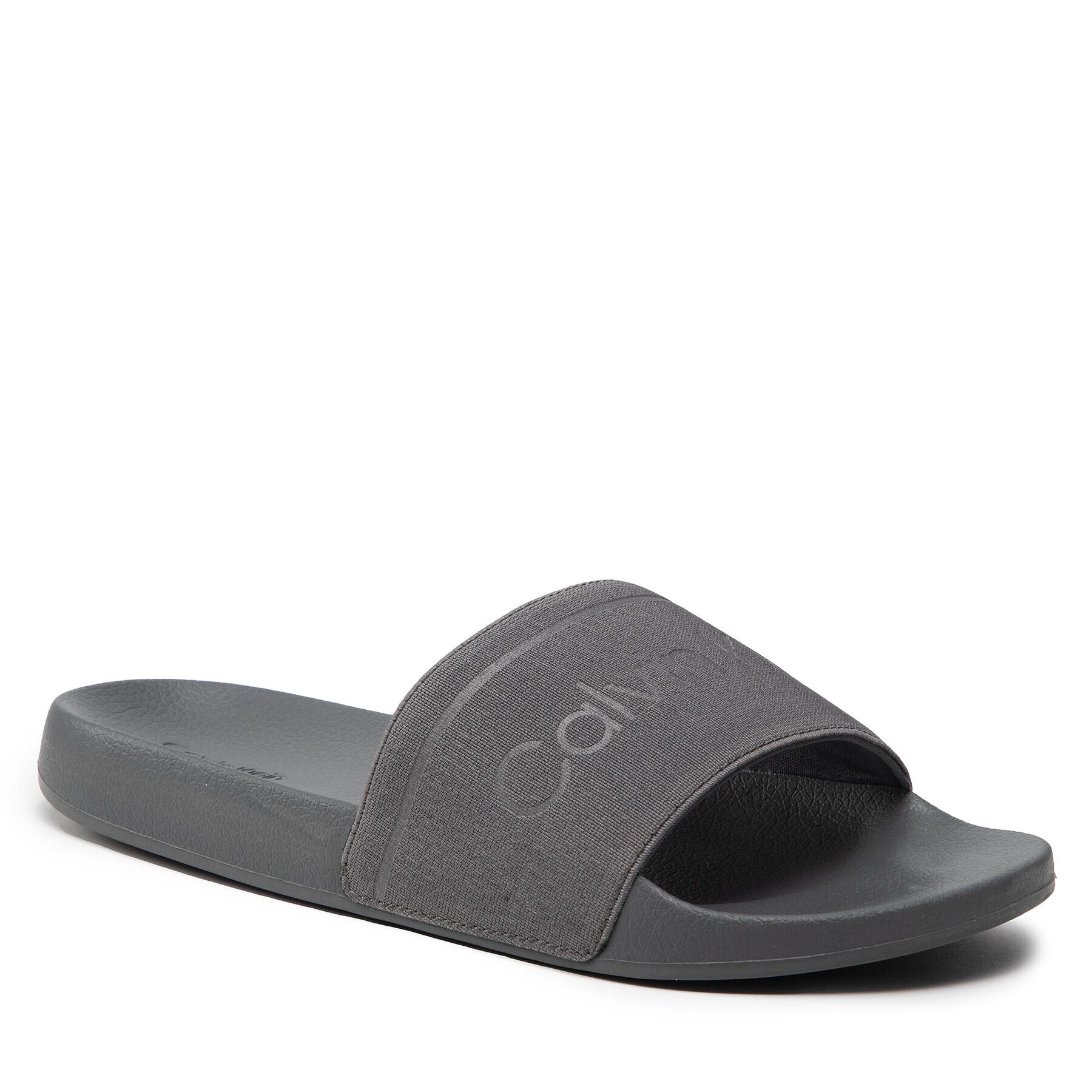 Calvin Klein Jeans Șlapi Pool Slide HM0HM00457 Gri - Pled.ro