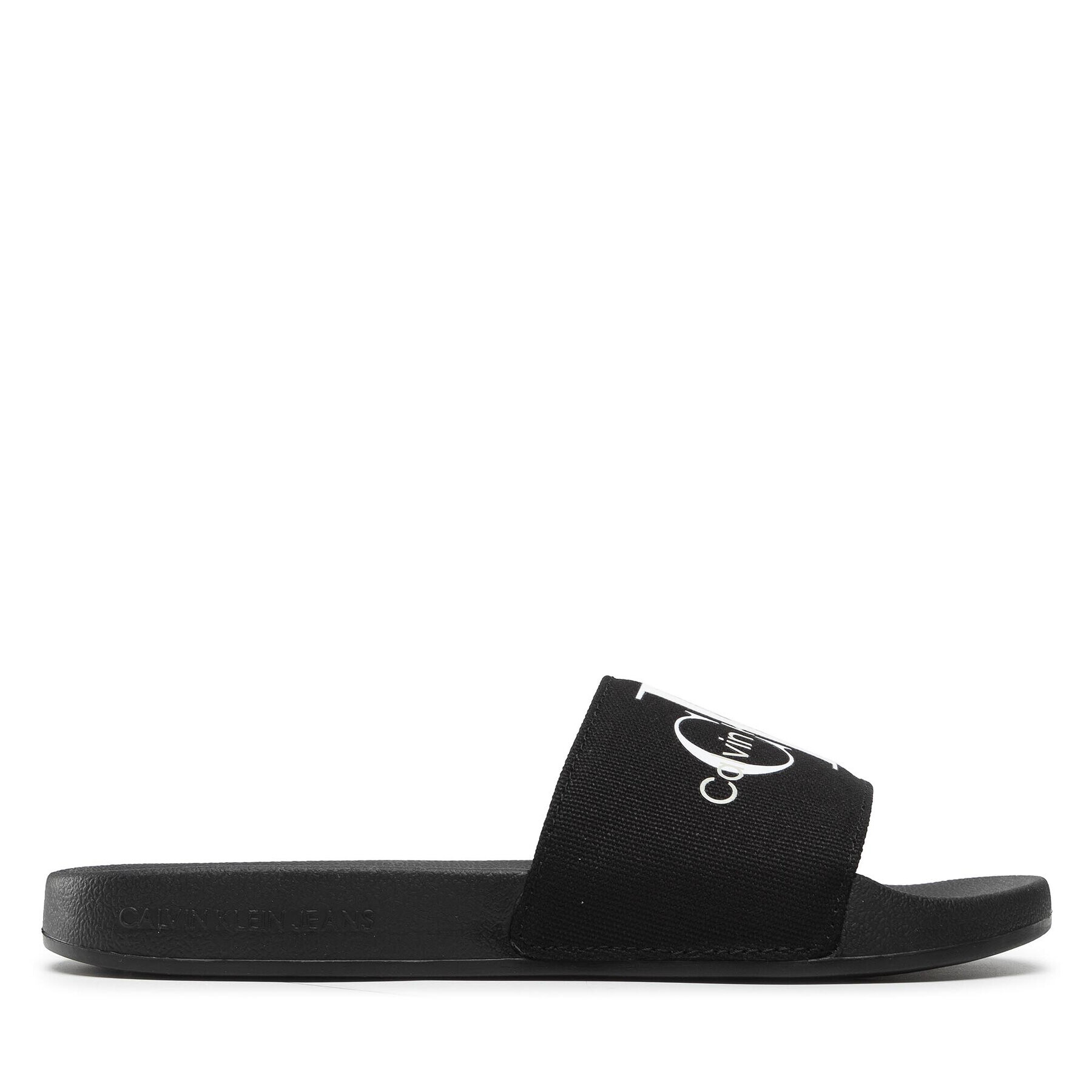 Calvin Klein Jeans Șlapi Slide Monogram Co YW0YW00103 Negru - Pled.ro