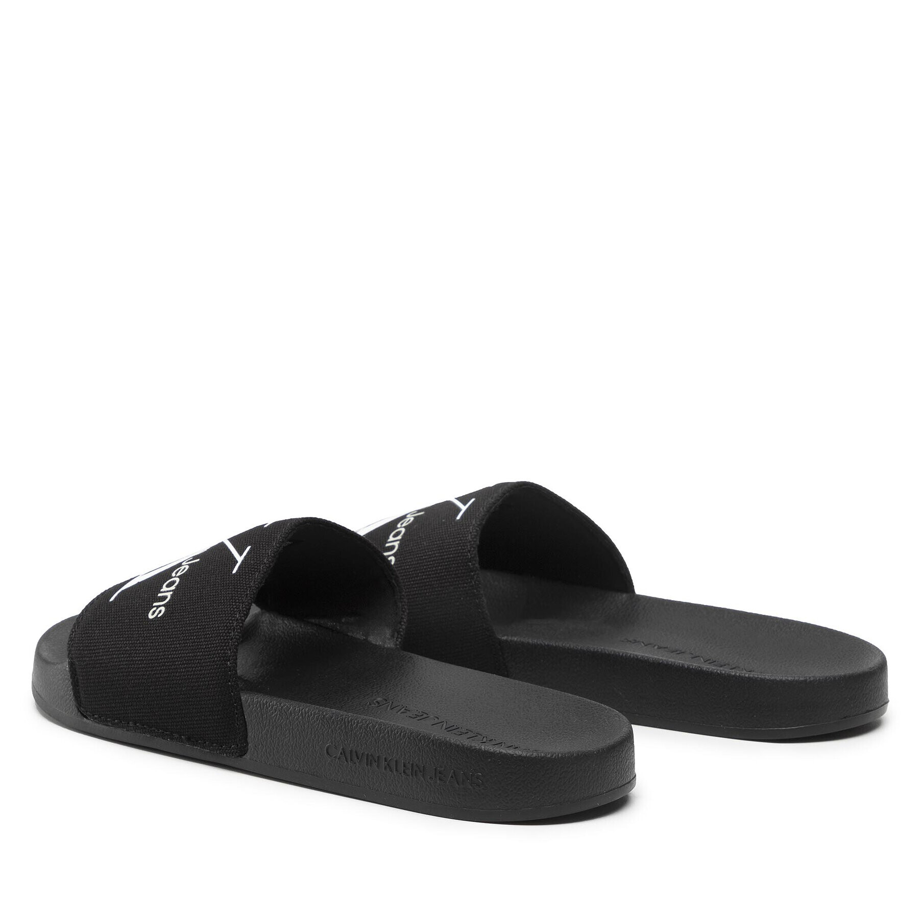 Calvin Klein Jeans Șlapi Slide Monogram Co YW0YW00103 Negru - Pled.ro