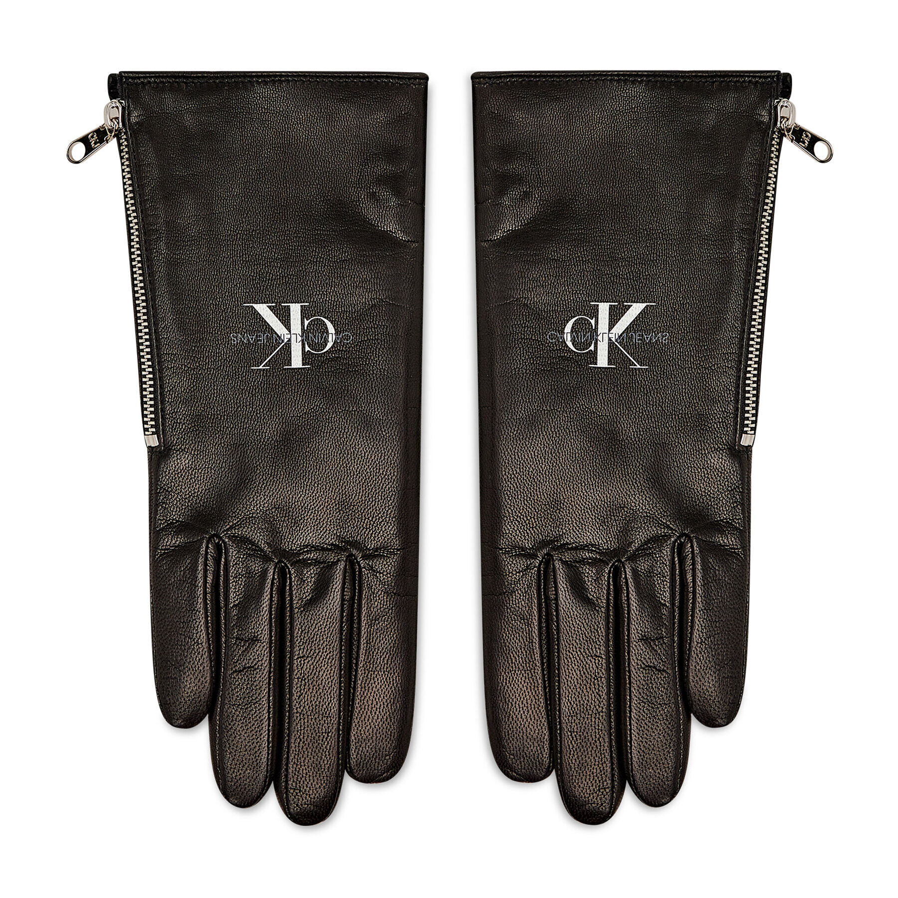 Calvin Klein Jeans Mănuși de Damă Leather Gloves K60K608372 Negru - Pled.ro