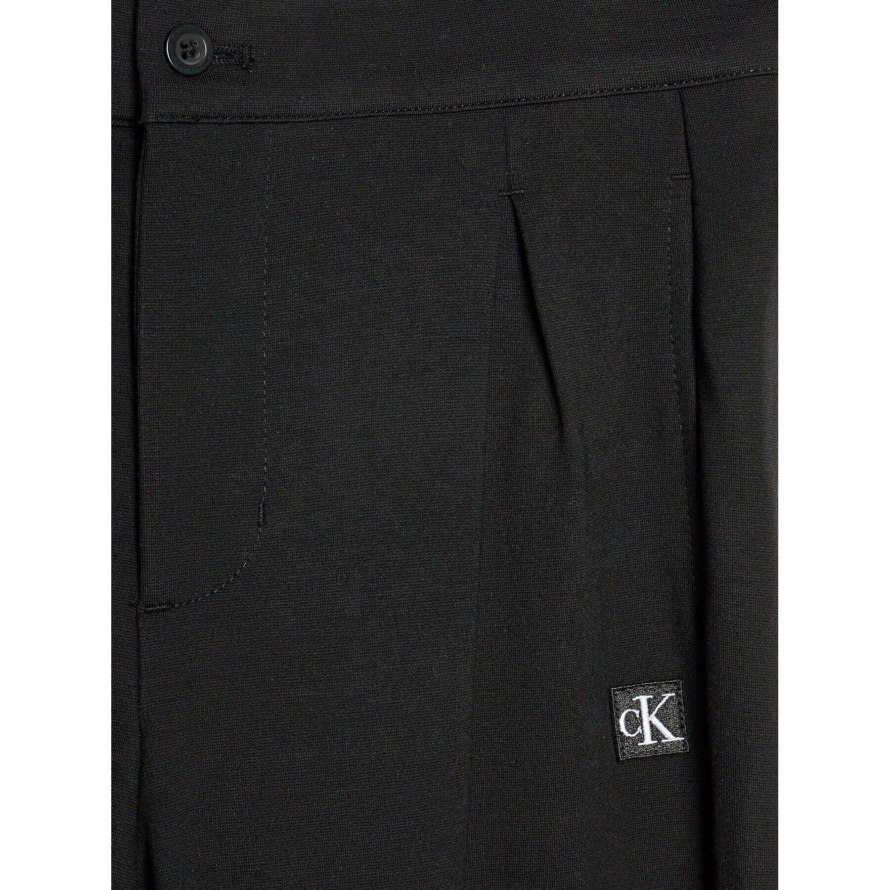 Calvin Klein Jeans Pantaloni din material Ceremony IB0IB01936 Negru Regular Fit - Pled.ro