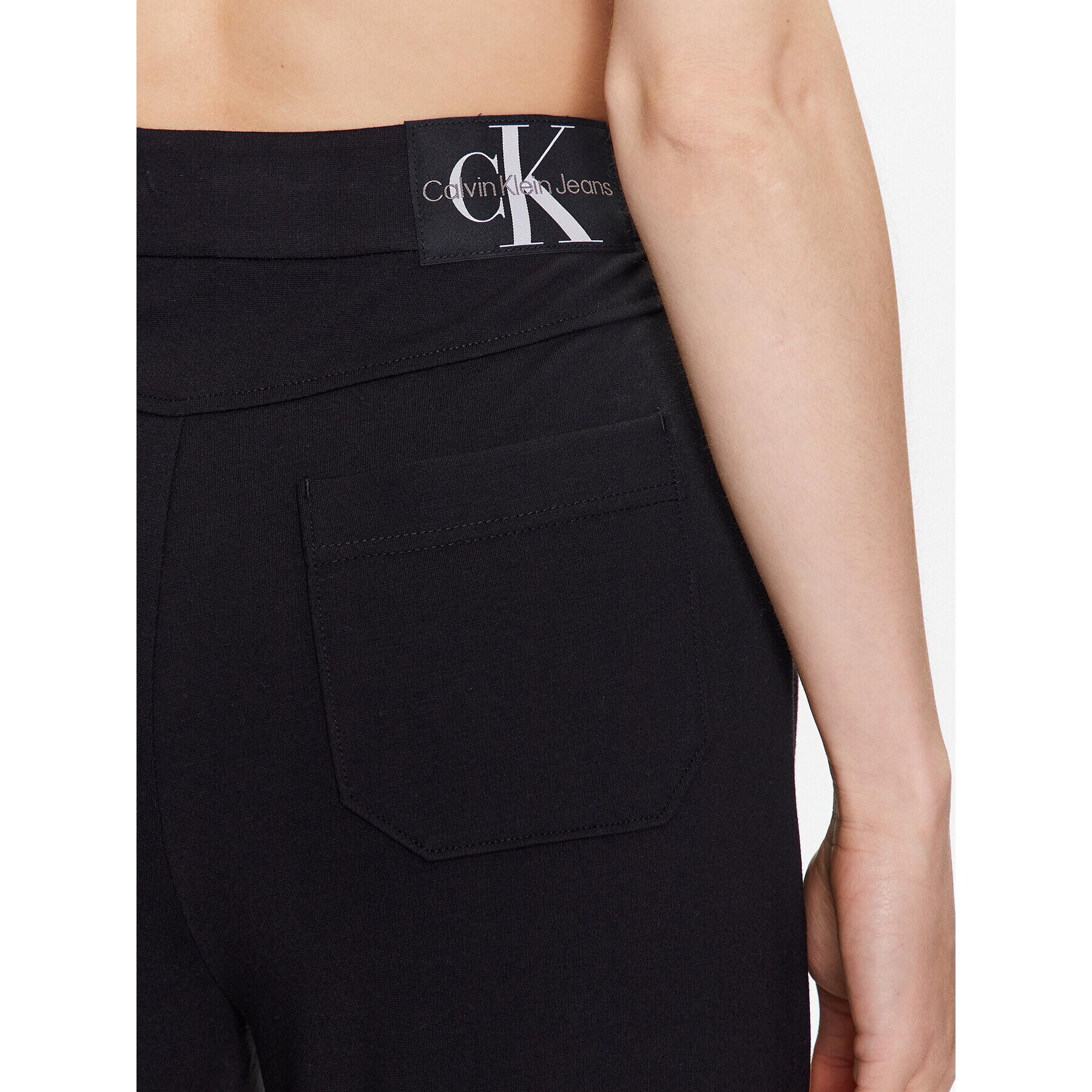 Calvin Klein Jeans Pantaloni din material J20J221300 Negru Regular Fit - Pled.ro