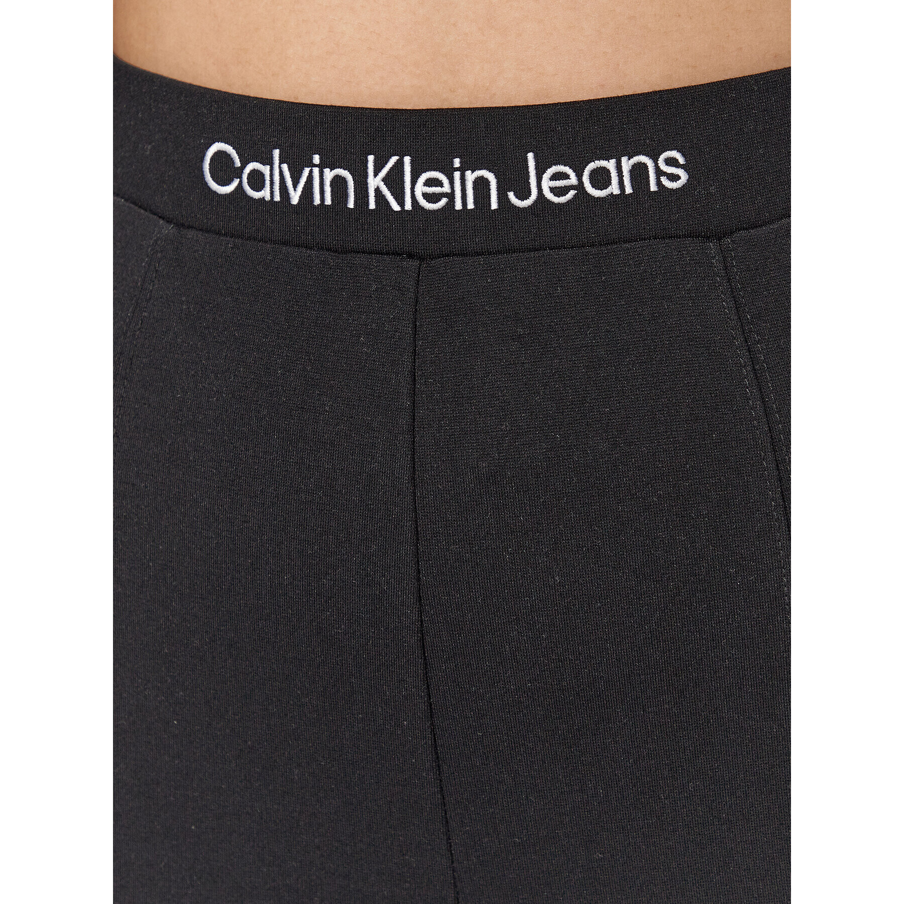 Calvin Klein Jeans Pantaloni din material Milano J20J221917 Negru Regular Fit - Pled.ro