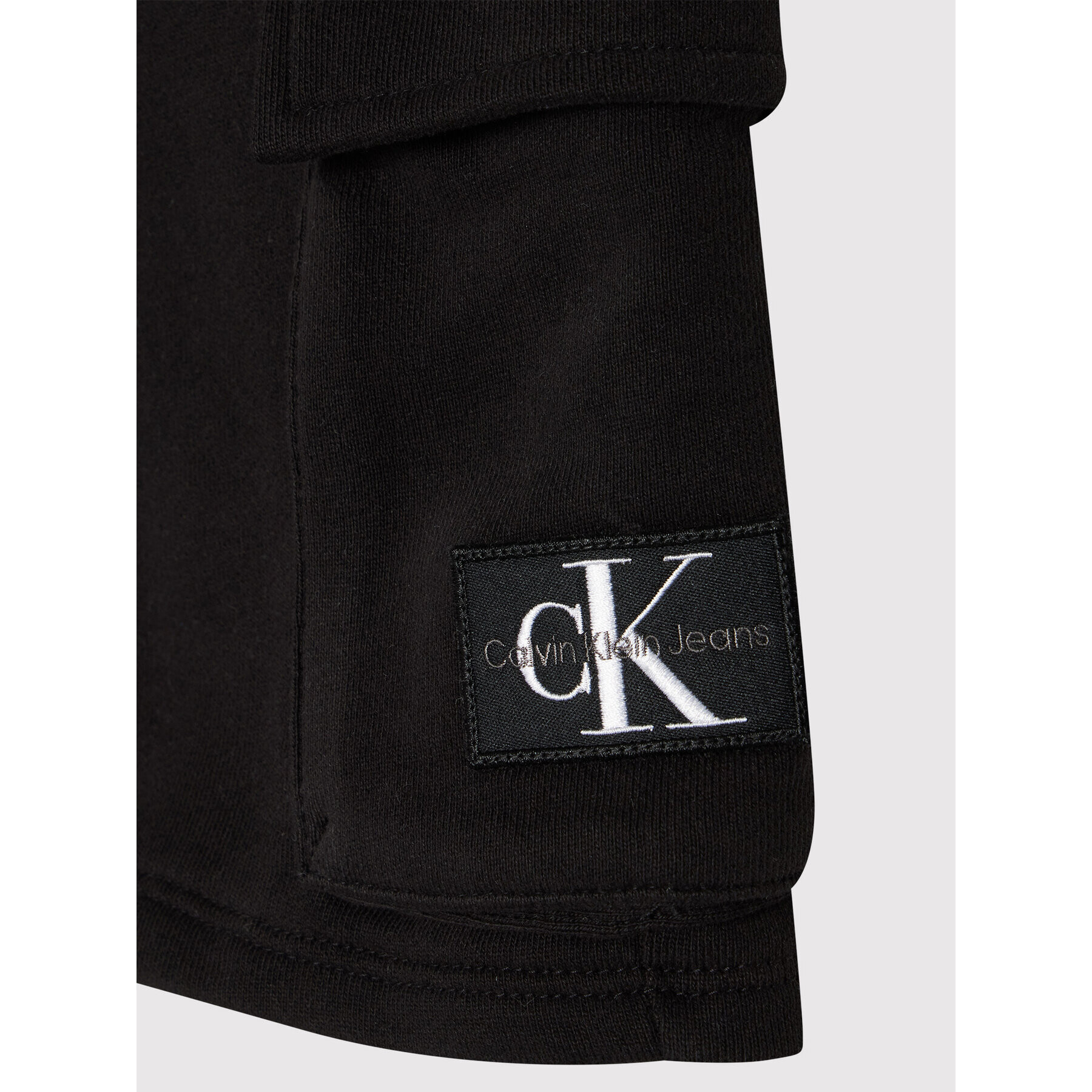 Calvin Klein Jeans Pantaloni scurți sport Badge IB0IB01182 Negru Regular Fit - Pled.ro