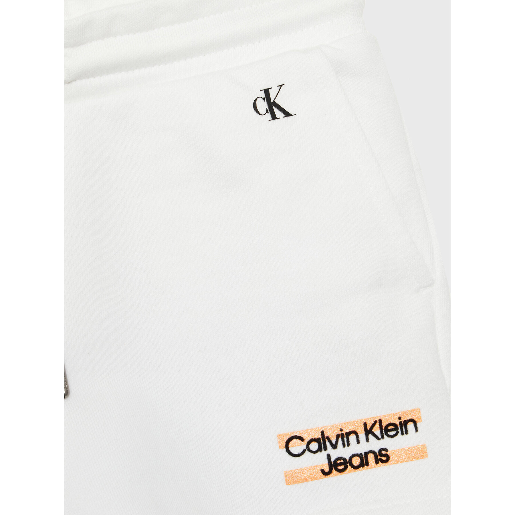 Calvin Klein Jeans Pantaloni scurți sport Hero Logo IG0IG01984 Alb Regular Fit - Pled.ro