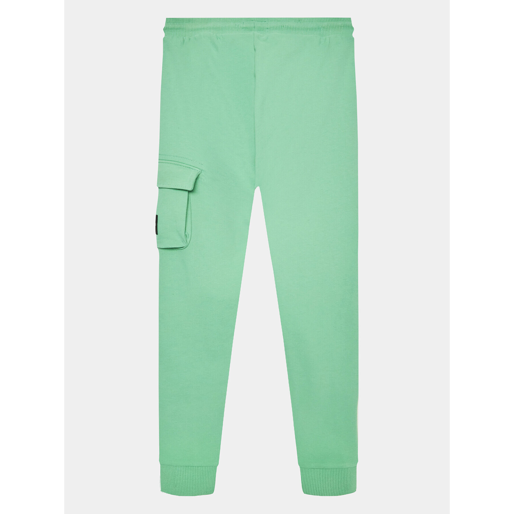 Calvin Klein Jeans Pantaloni trening Badge Cargo IB0IB01600 Verde Regular Fit - Pled.ro