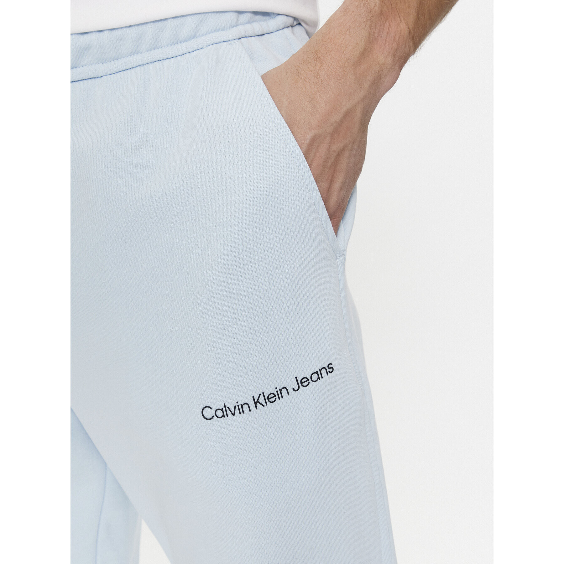 Calvin Klein Jeans Pantaloni trening Institutional Hwk Pant J30J324739 Albastru Regular Fit - Pled.ro