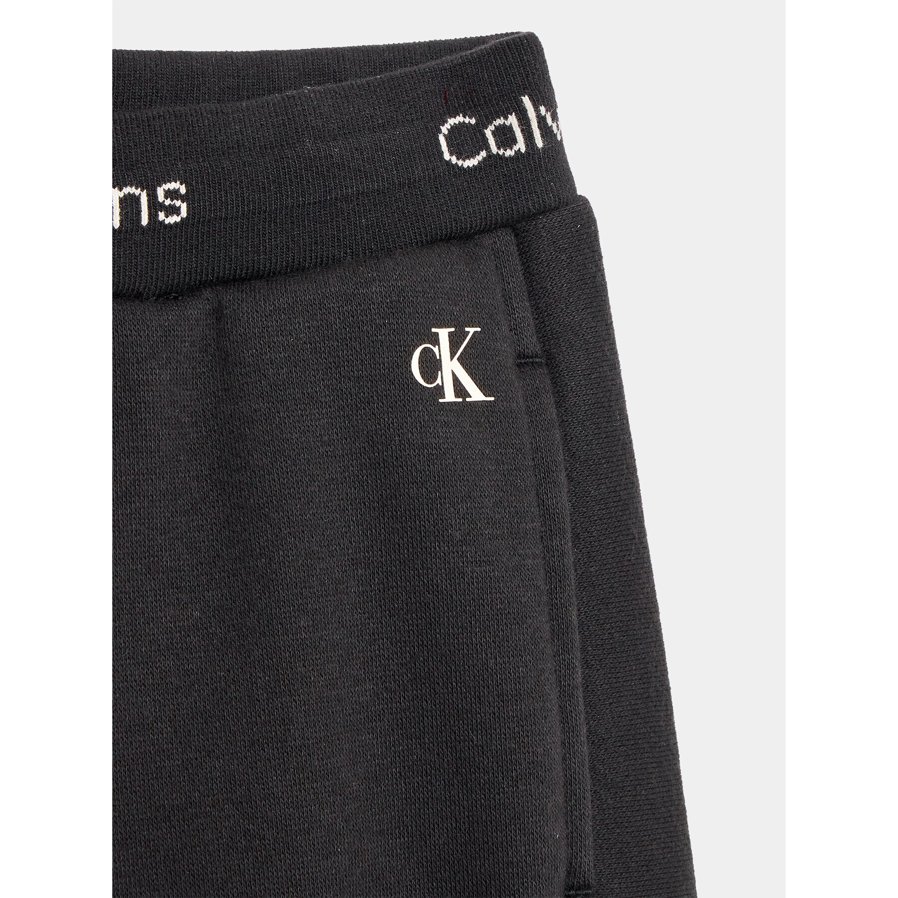 Calvin Klein Jeans Pantaloni trening Intarsia IB0IB01681 Negru Regular Fit - Pled.ro