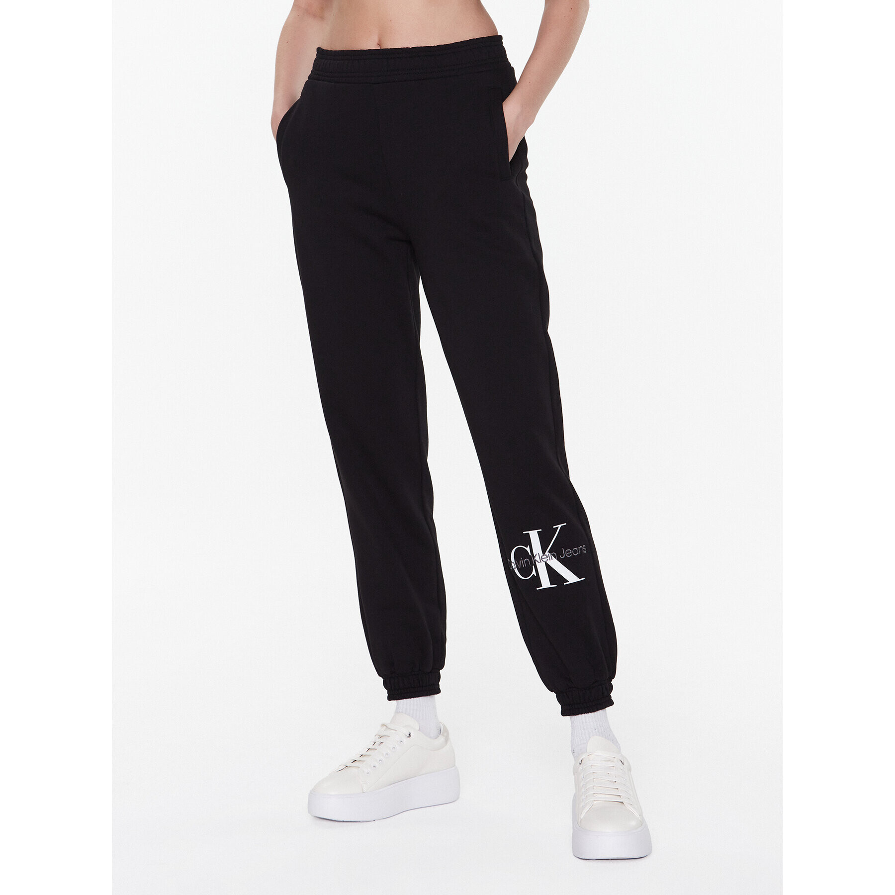 Calvin Klein Jeans Pantaloni trening J20J220265 Negru Regular Fit - Pled.ro