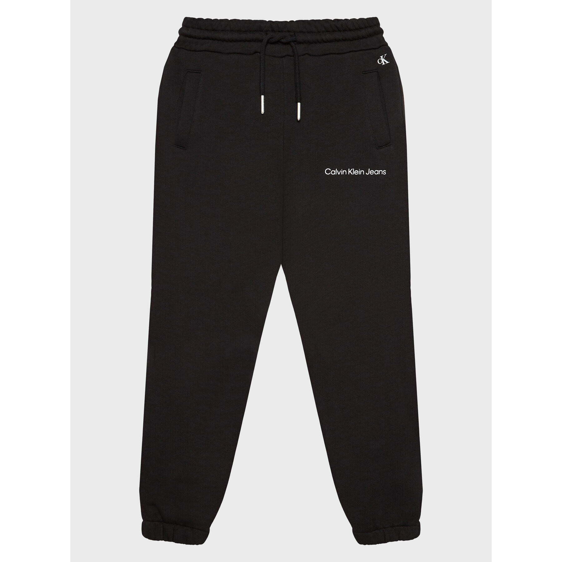 Calvin Klein Jeans Pantaloni trening Logo IG0IG01509 Negru Relaxed Fit - Pled.ro