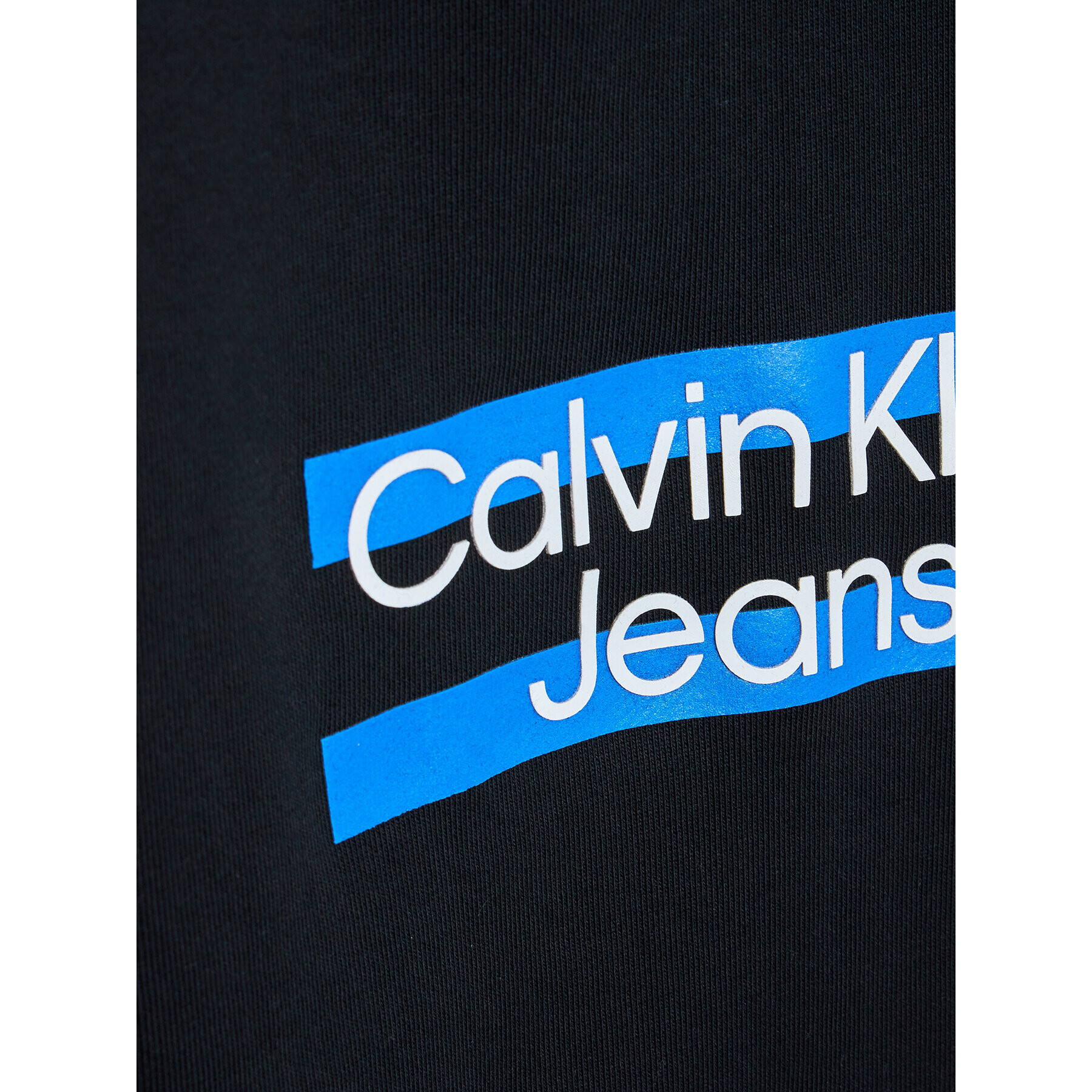 Calvin Klein Jeans Pantaloni trening Maxi Block Logo IB0IB01591 Negru Regular Fit - Pled.ro